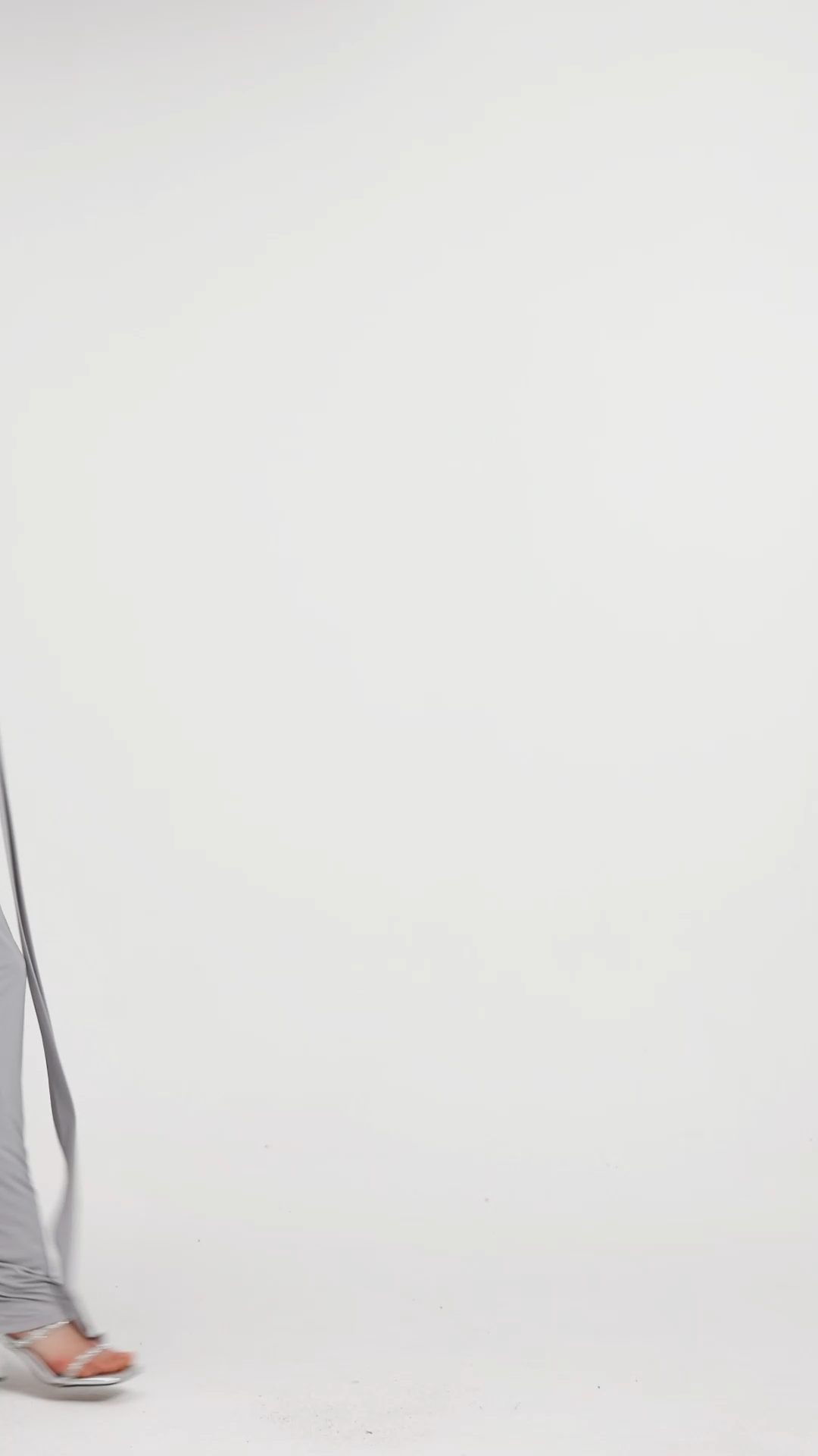 Plunge Neck Ruched Holder Maxi Dress