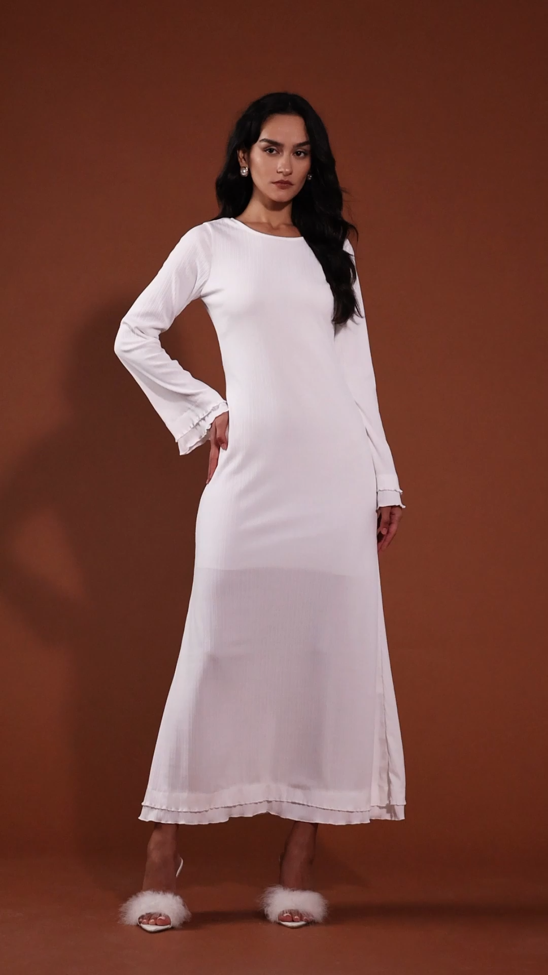 Viaya Flare SleevesMaxi Dress