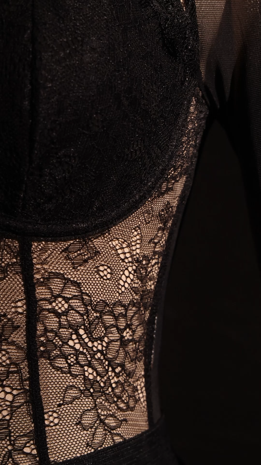 Hatsie Lace Long Sleeve Jumpsuit