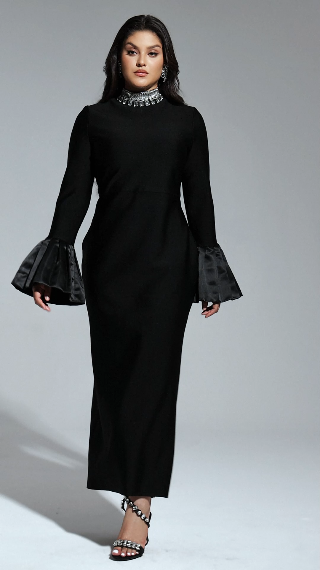 Virginie Diamante Bandage Maxi Dress