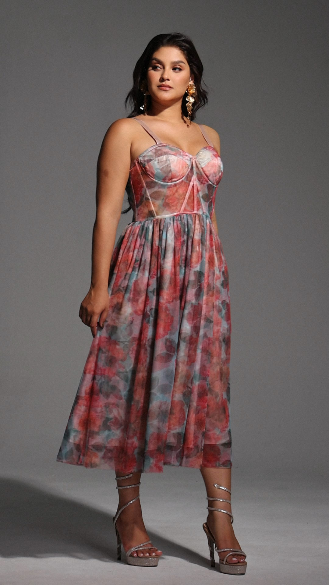 Sareza Floral Midi Dress