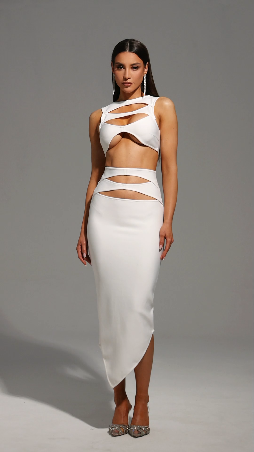 Lalila Sleeveless Hollow Out Maxi Dress