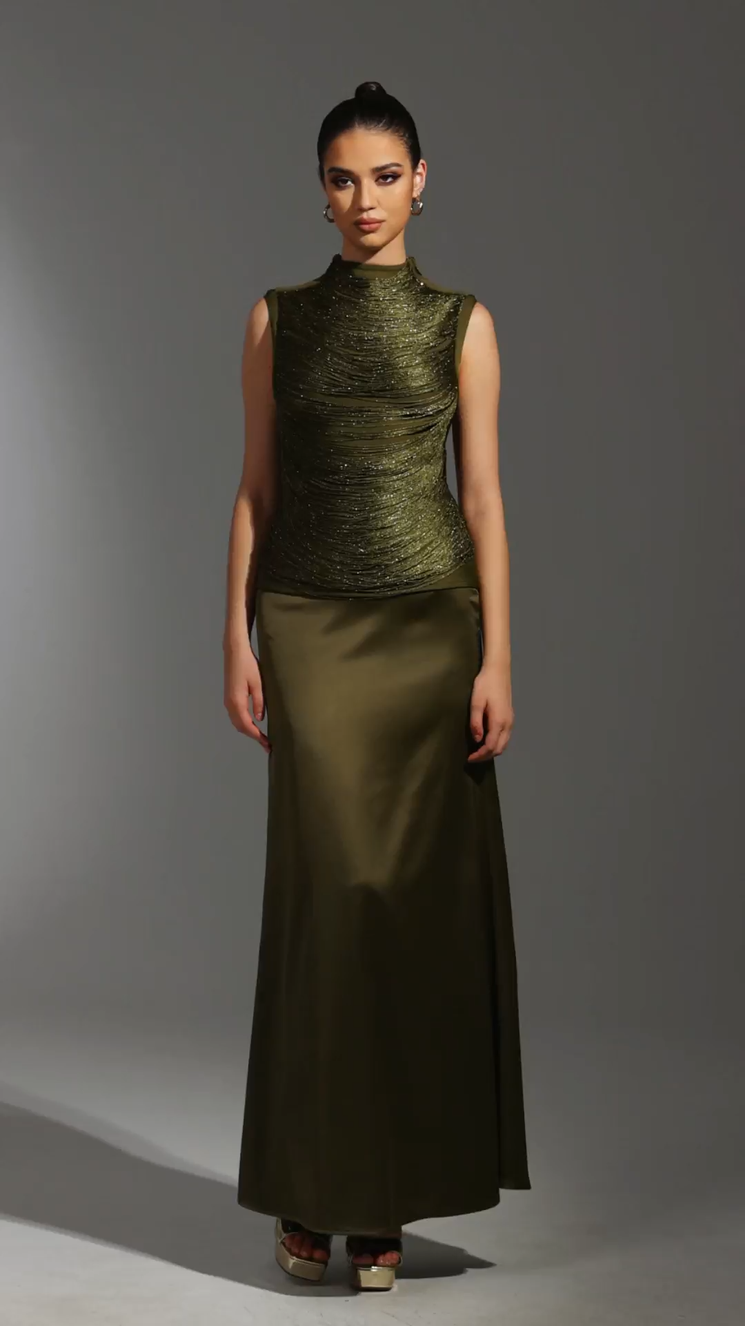 Siayh Sleeveless Tassels Bandage Maxi Two Piece Set