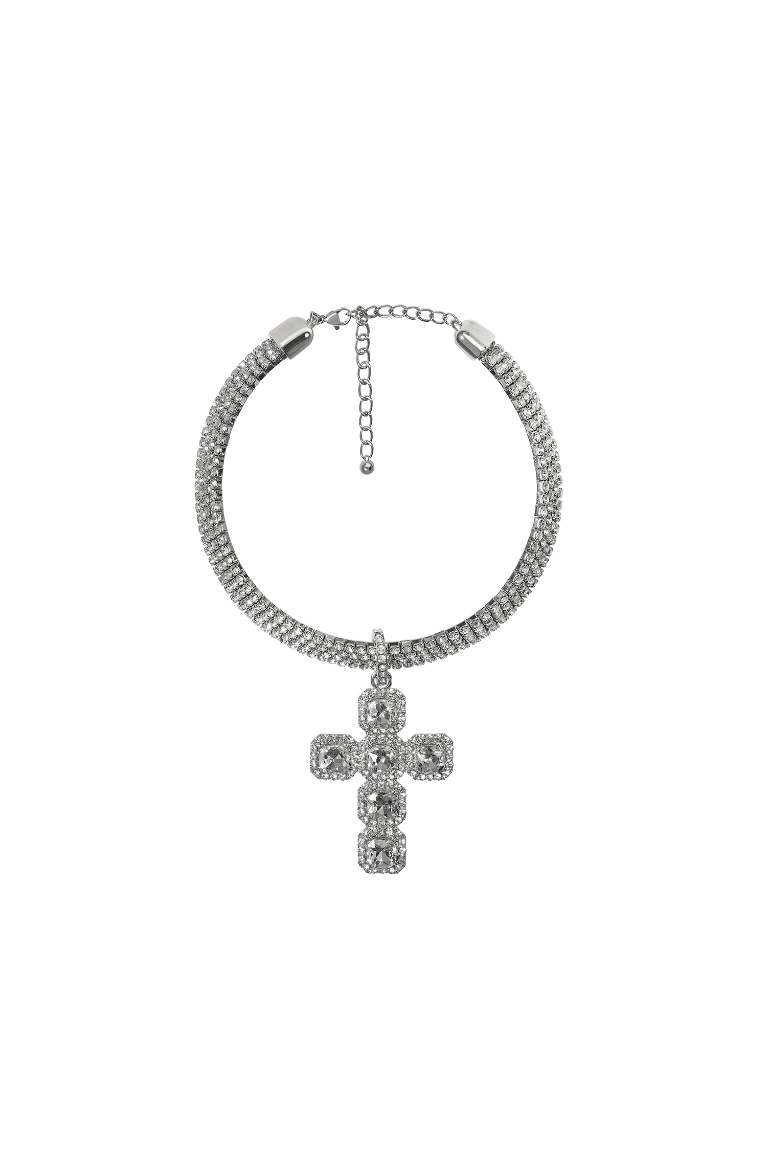 Sally Diamante Cross Chocker