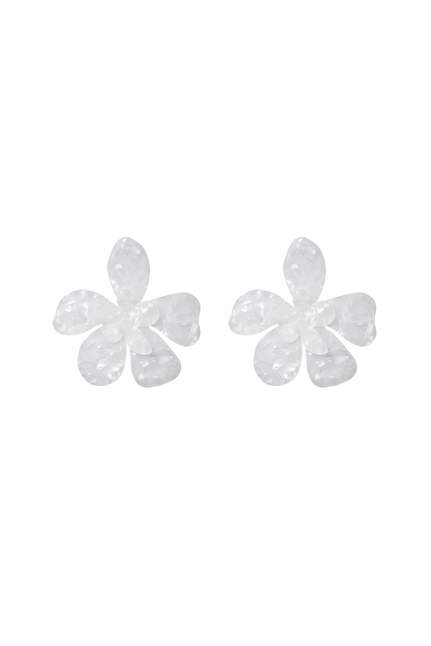 Scarlett Textured Double Floral Earrings