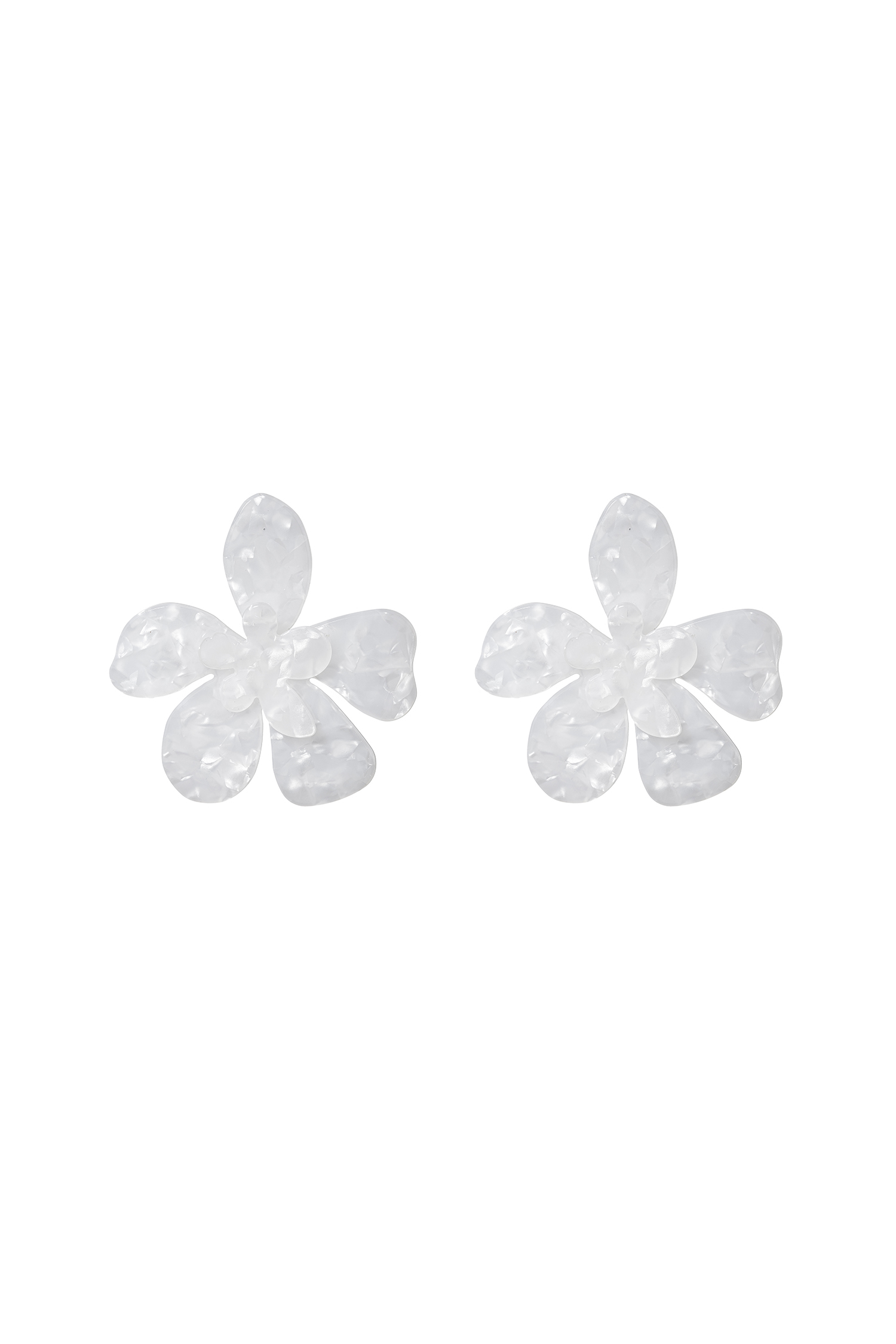 Scarlett Textured Double Floral Earrings