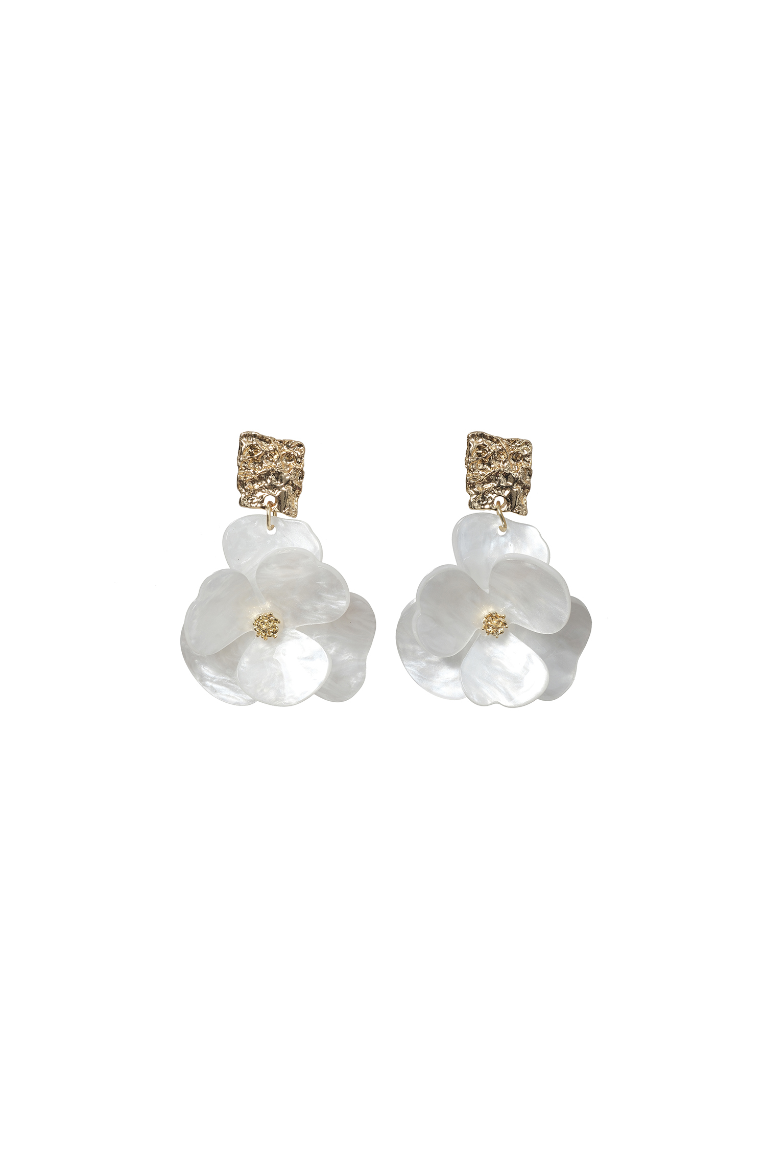 Fennel Geometry Flowers Earrings