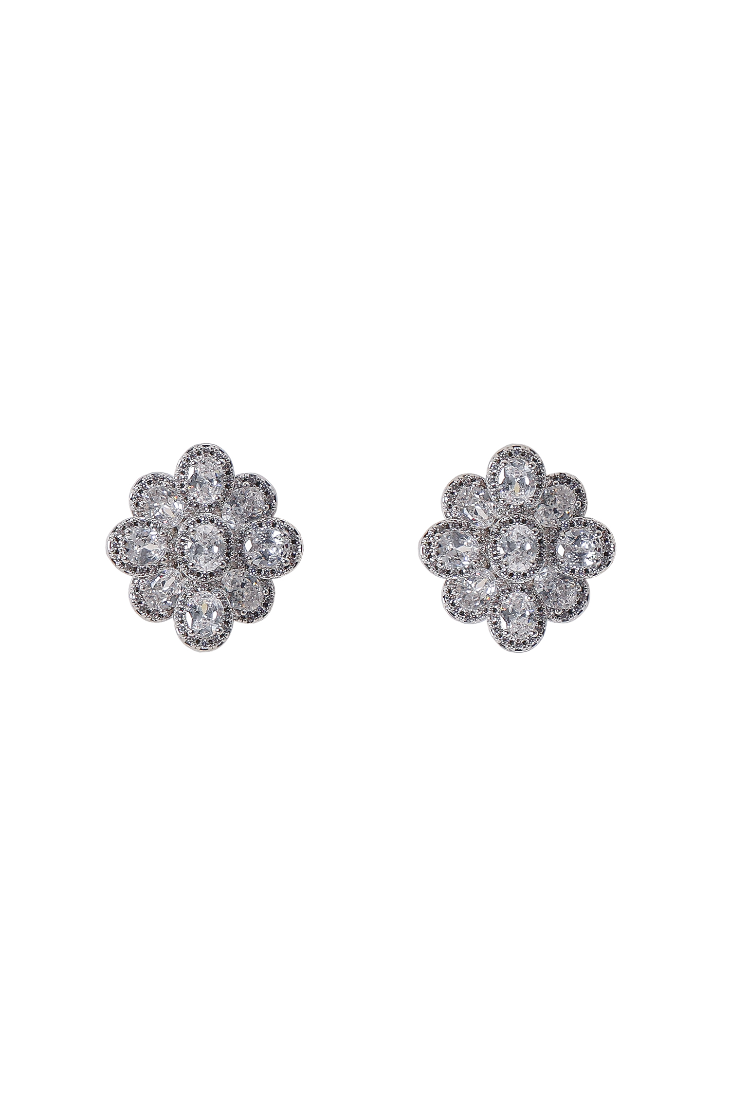 Drana Flower Diamond  Earrings