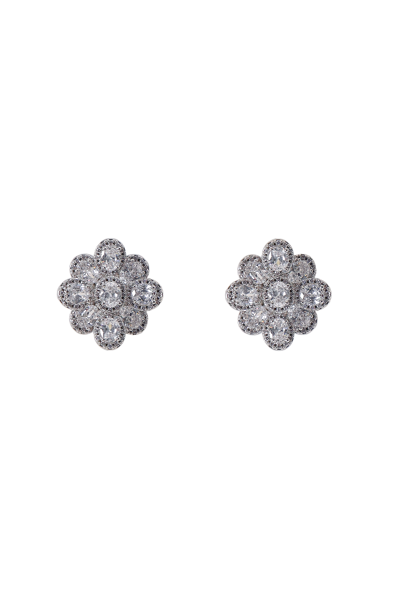 Drana Flower Diamond  Earrings
