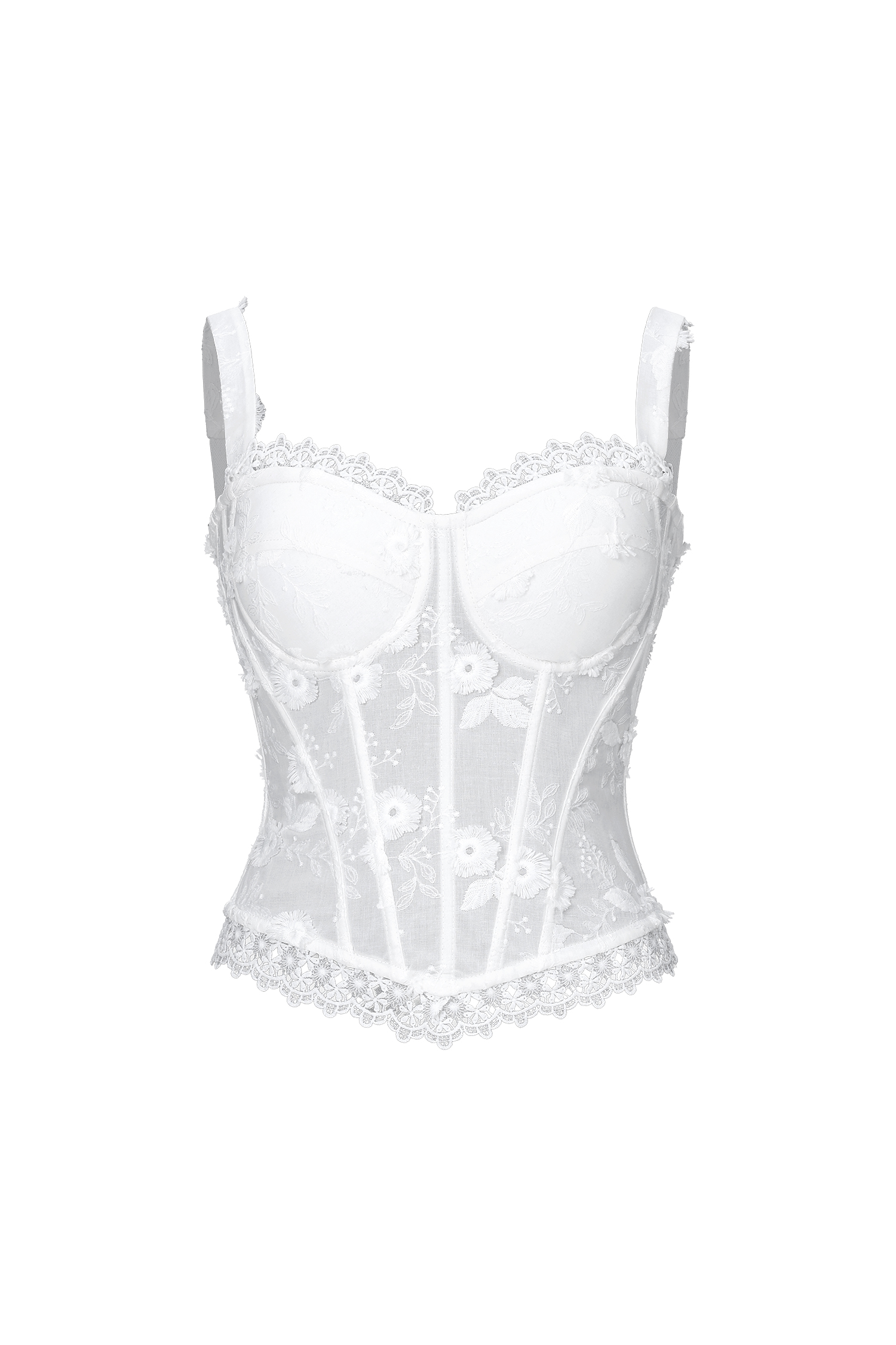 Glenora Classic Contour Lace Flower Corset