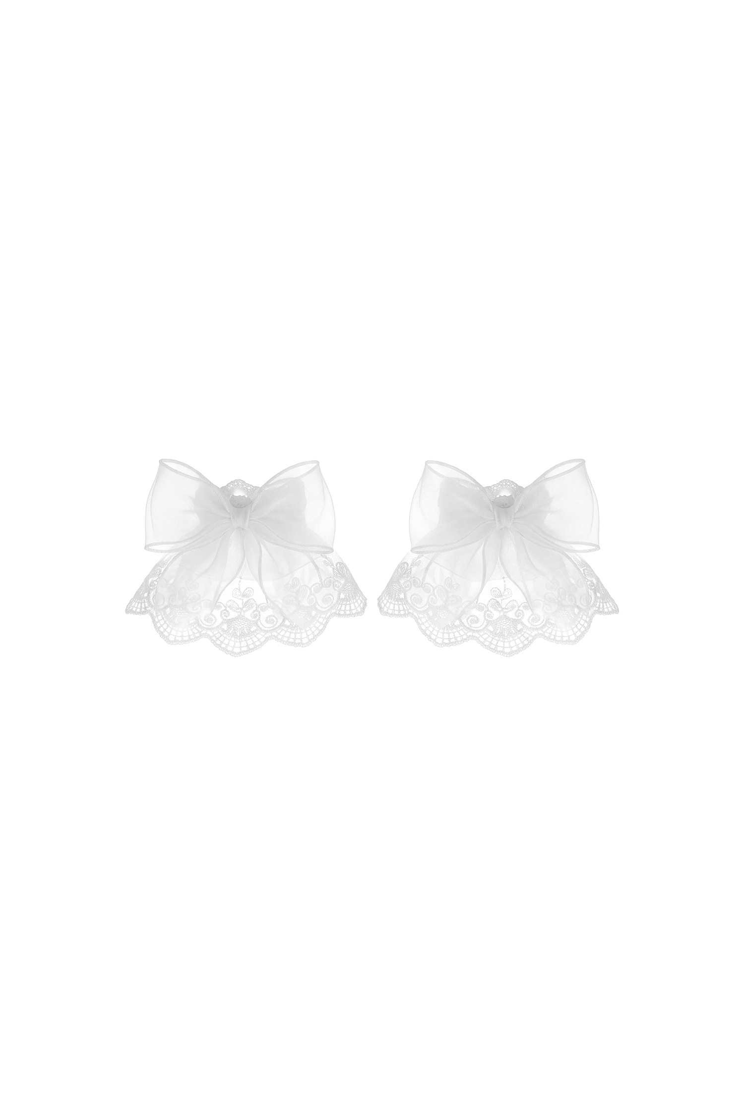 Juniper Romantic Lace Ruffle Bow Wrist Corsage