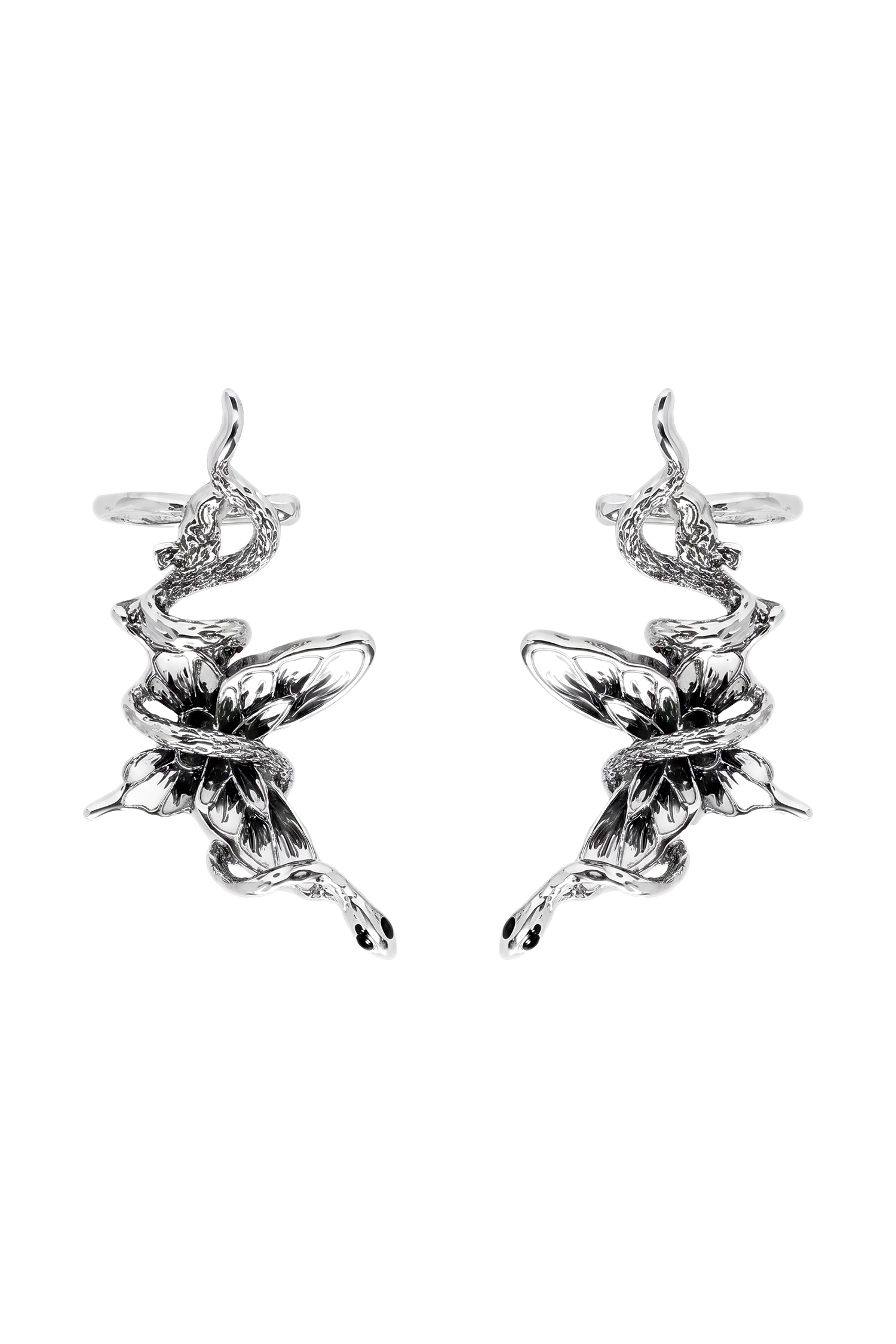 Hayli Fairy Butterfly Twisted Flowing Texture Earrings