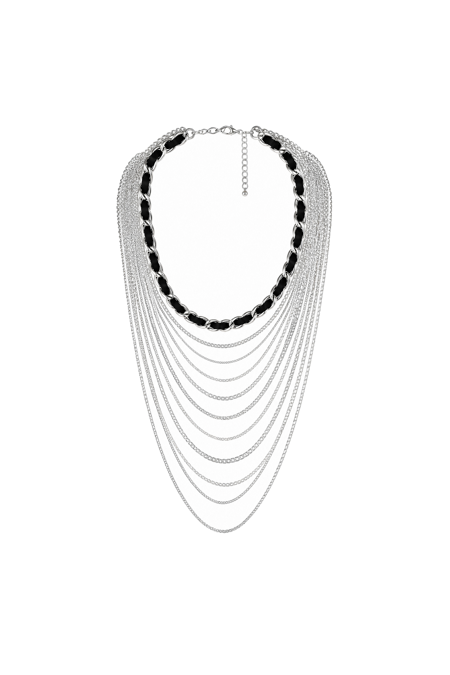 Nurda Heavy Duty Multi Layer  Chain Necklace