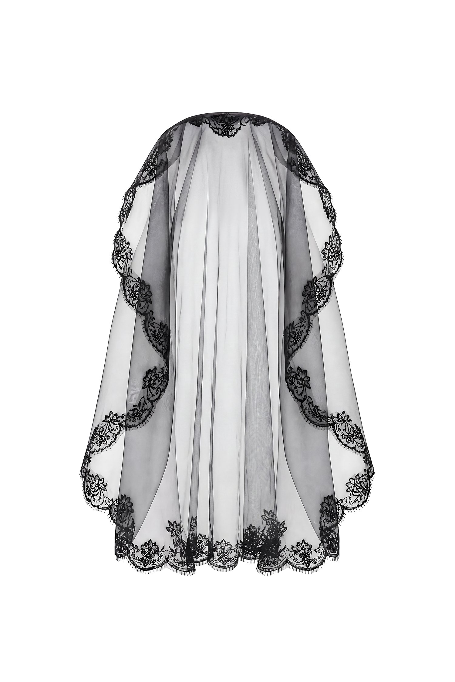 Yuico Gothic Tulle Lace Veil