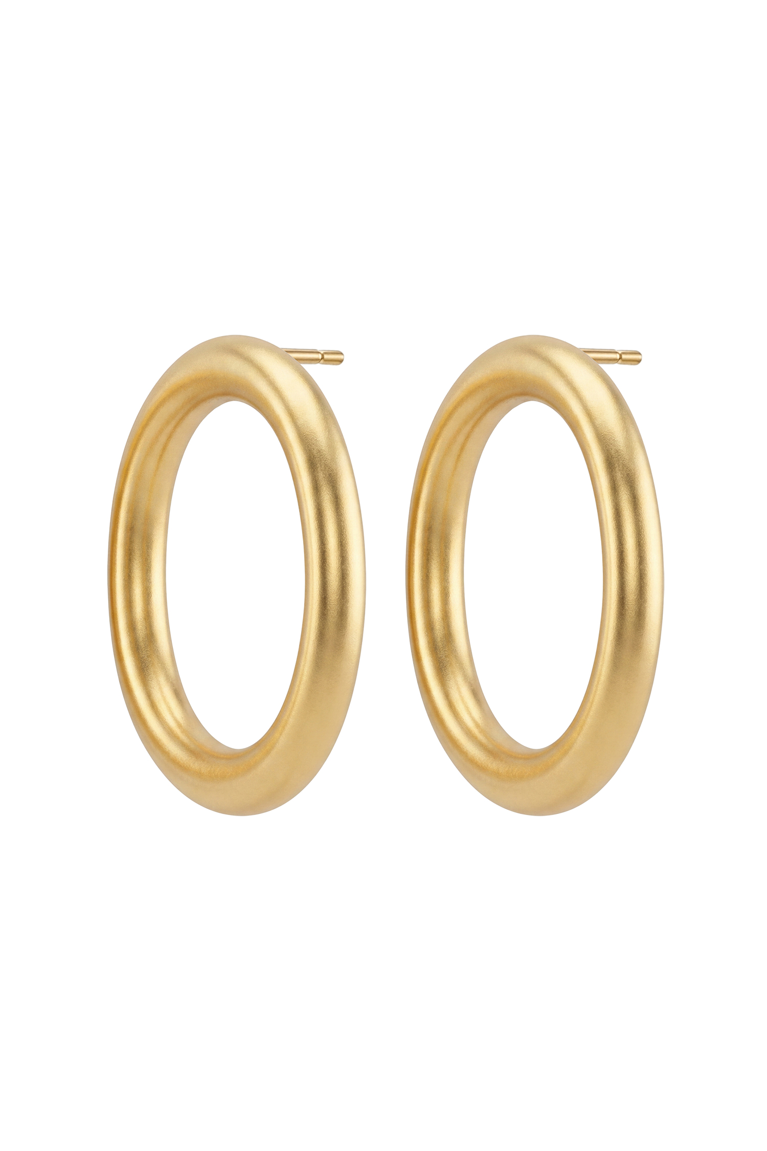 Kidia Statement Matte Thick Tube  Earrings