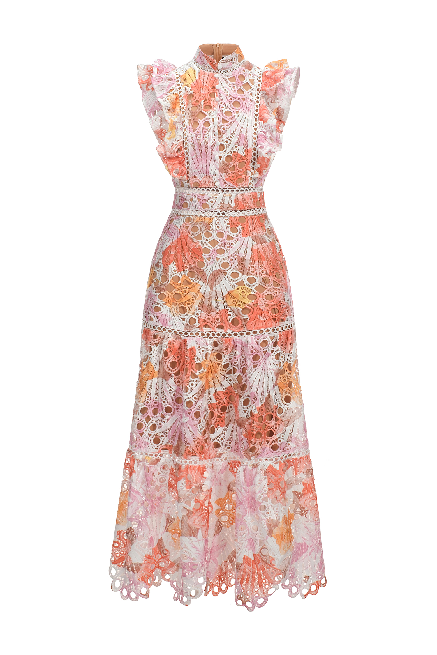 Ksenia Sleeveless Lace Midi Dress