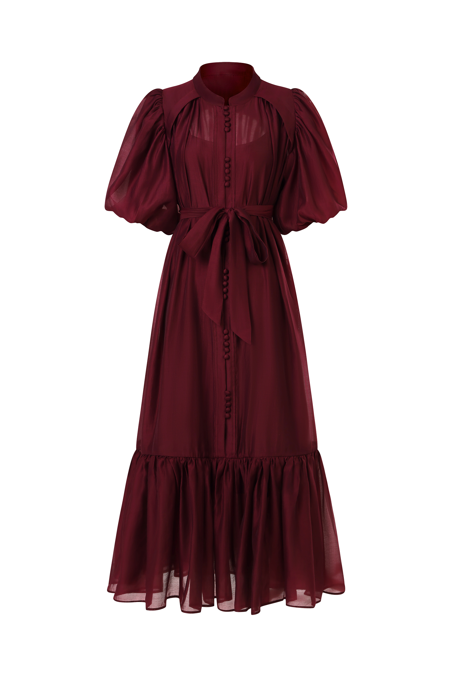 Dlasa Short Sleeves Round Neck Maxi Dress