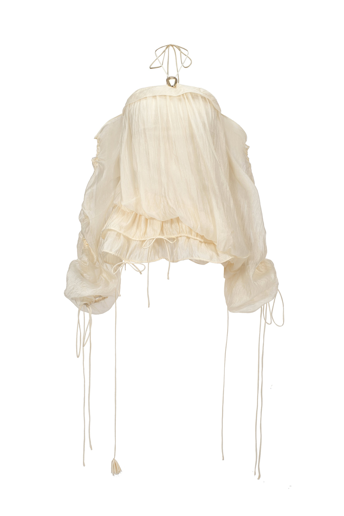 Rocelle Sleeveless Folds Puff Mini Dress