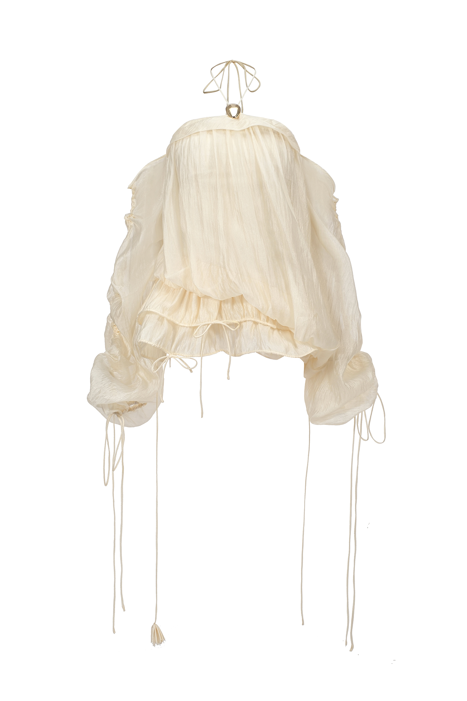 Rocelle Sleeveless Folds Puff Mini Dress