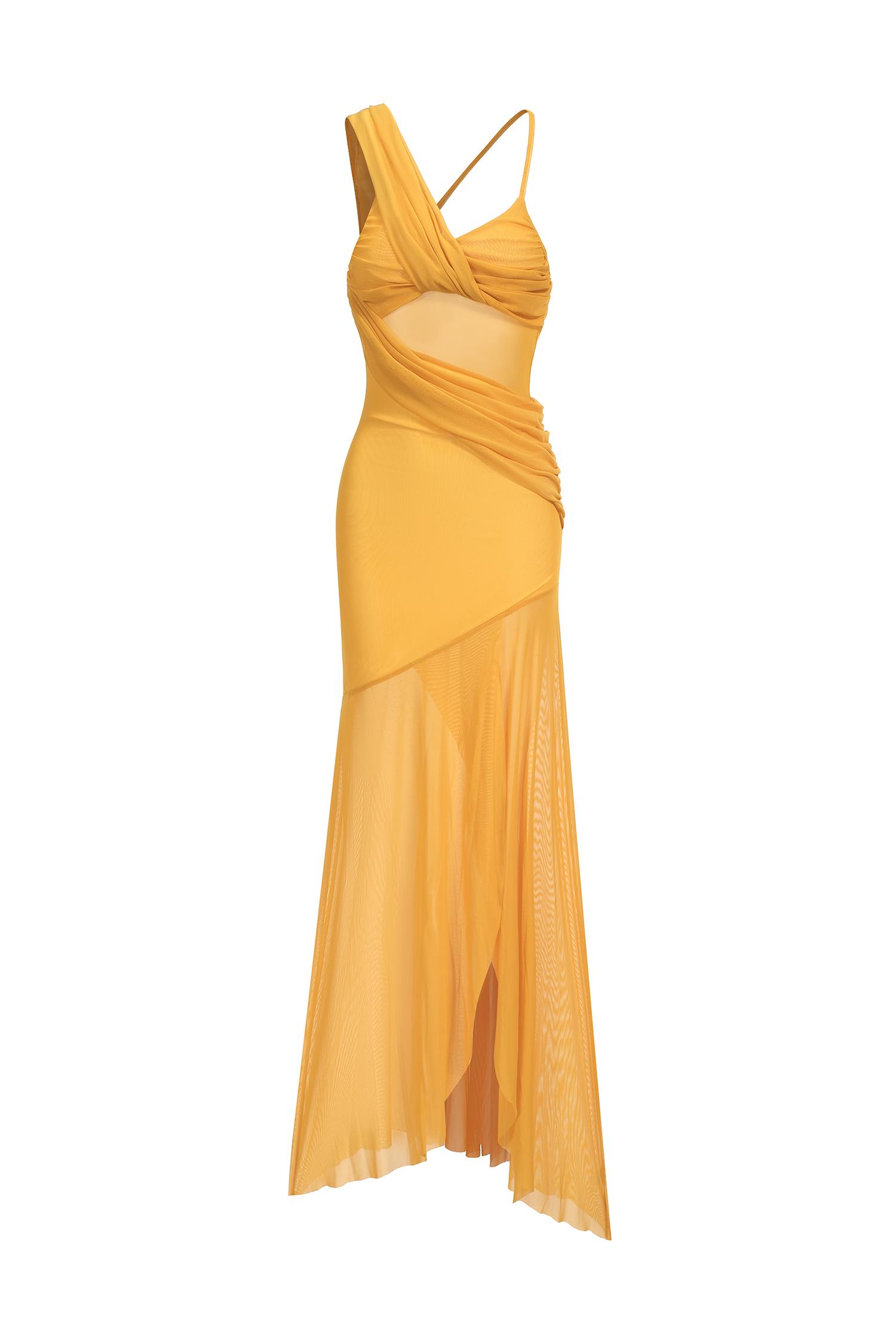 Rami Sleeveless Asymmetric Slit Maxi Dress