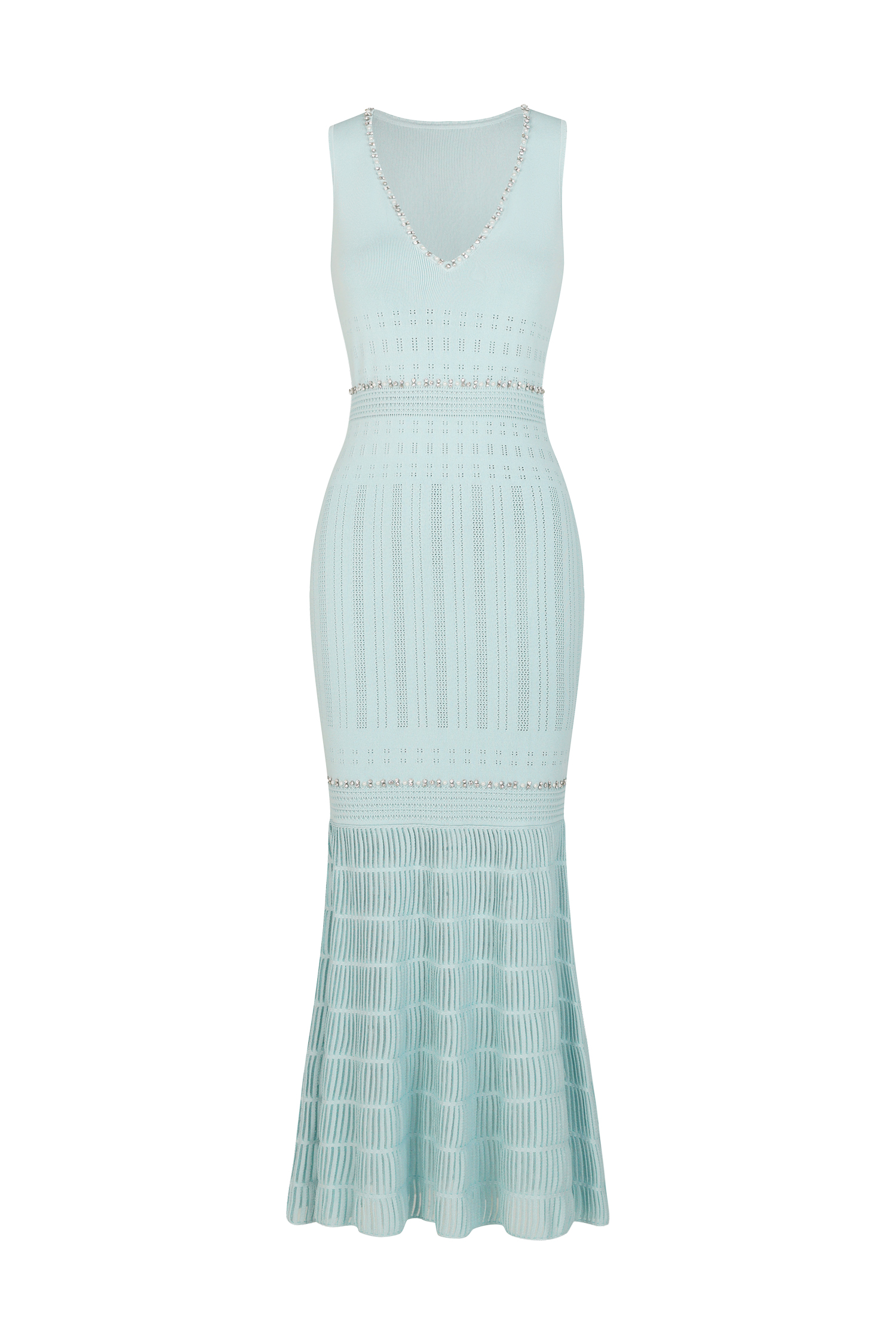 Gregorio Sleeveless Diamond Midi Dress