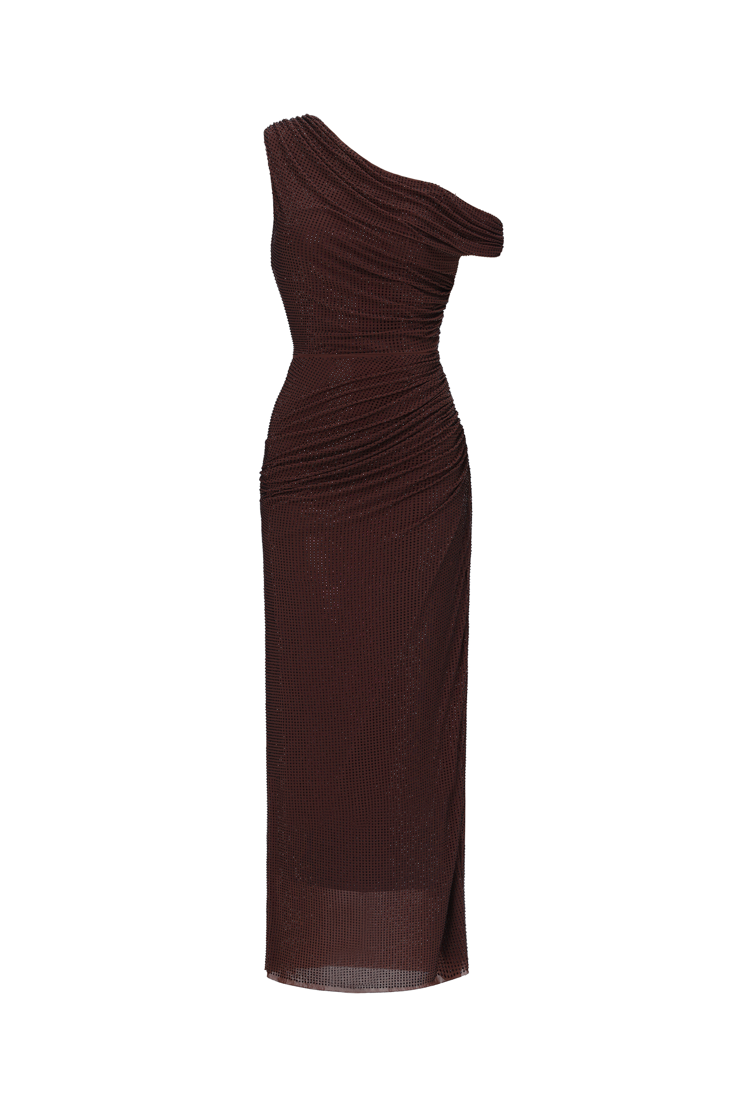 Ottilie Maxi Dress Plum Brown