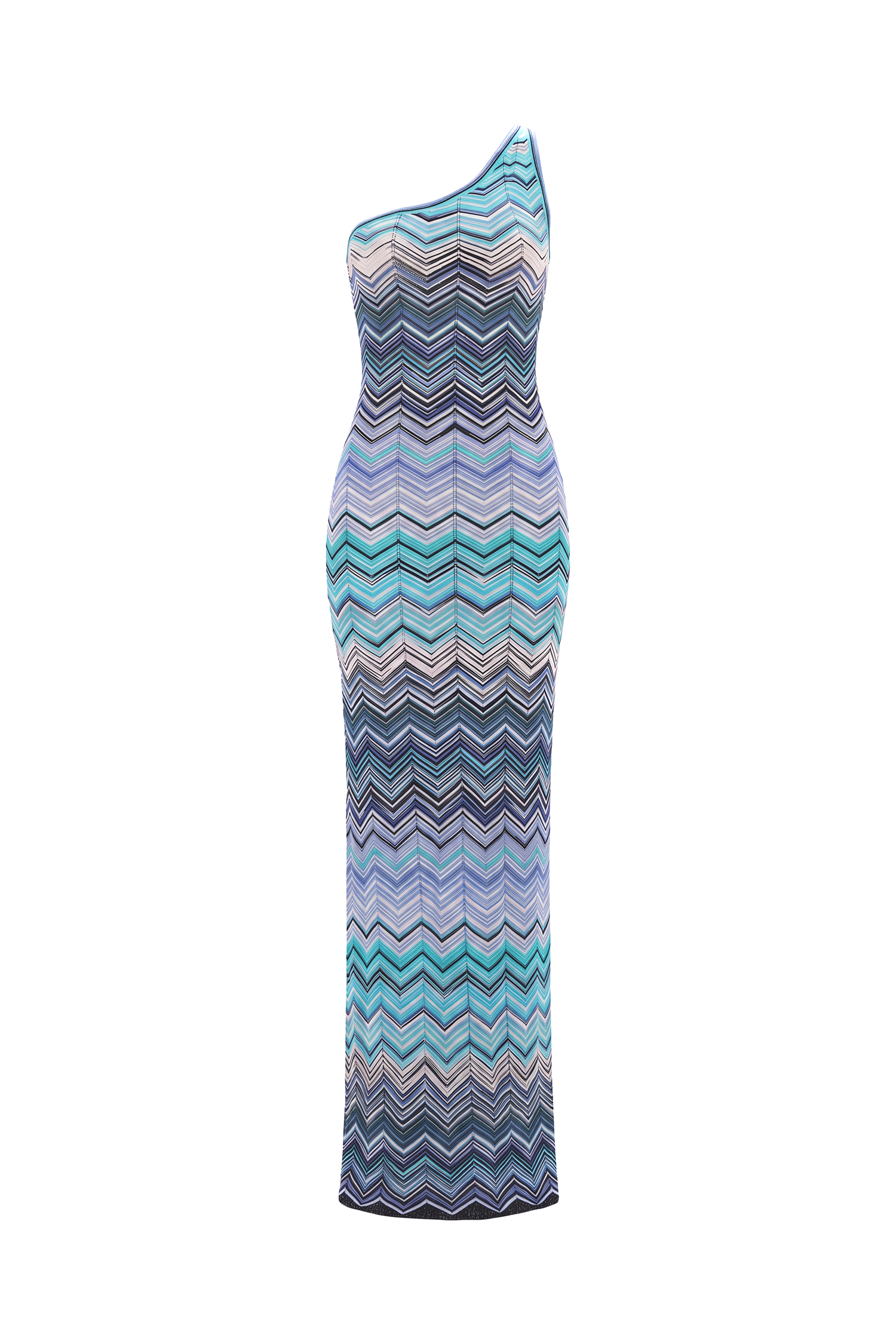 Raisin Resort Contour Chevron Print Knit Maxi Dress