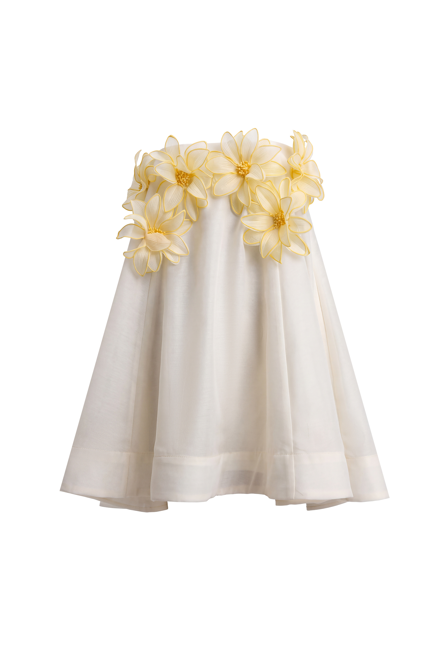 Johe Resort Flowy Sleeveless Floral Organza Mini Dress