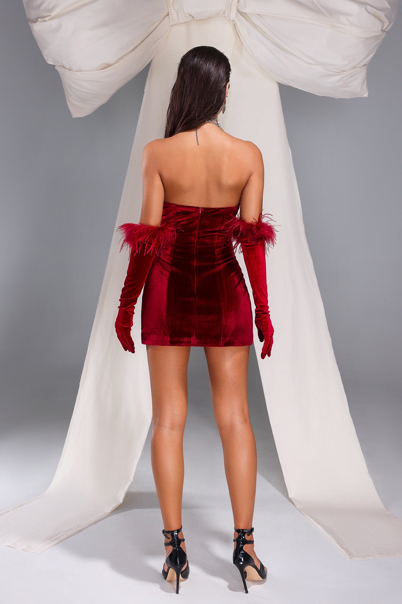 Caroline Strapless Cutout Mini Dress