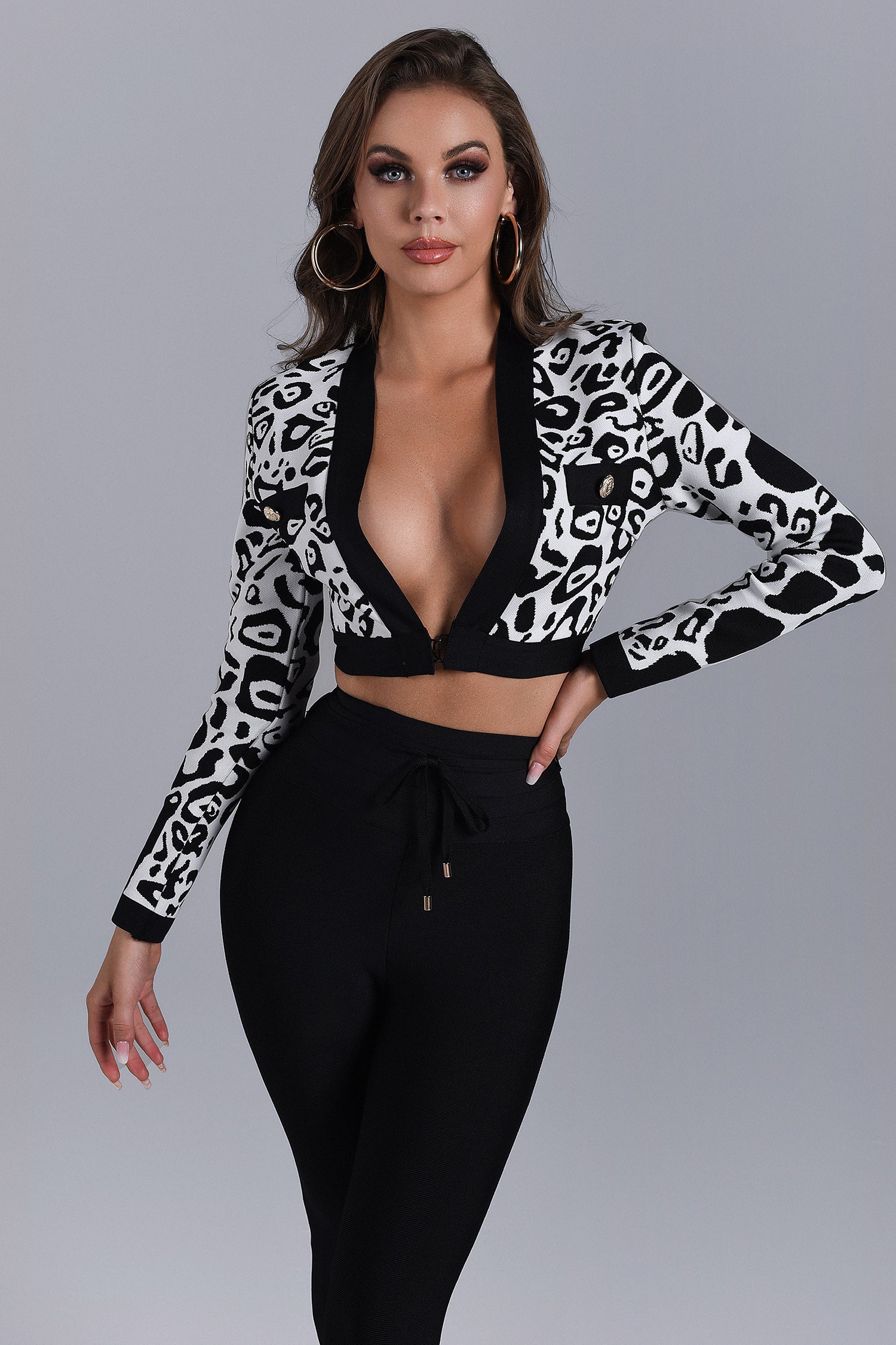 Cass Leopard Knit Top