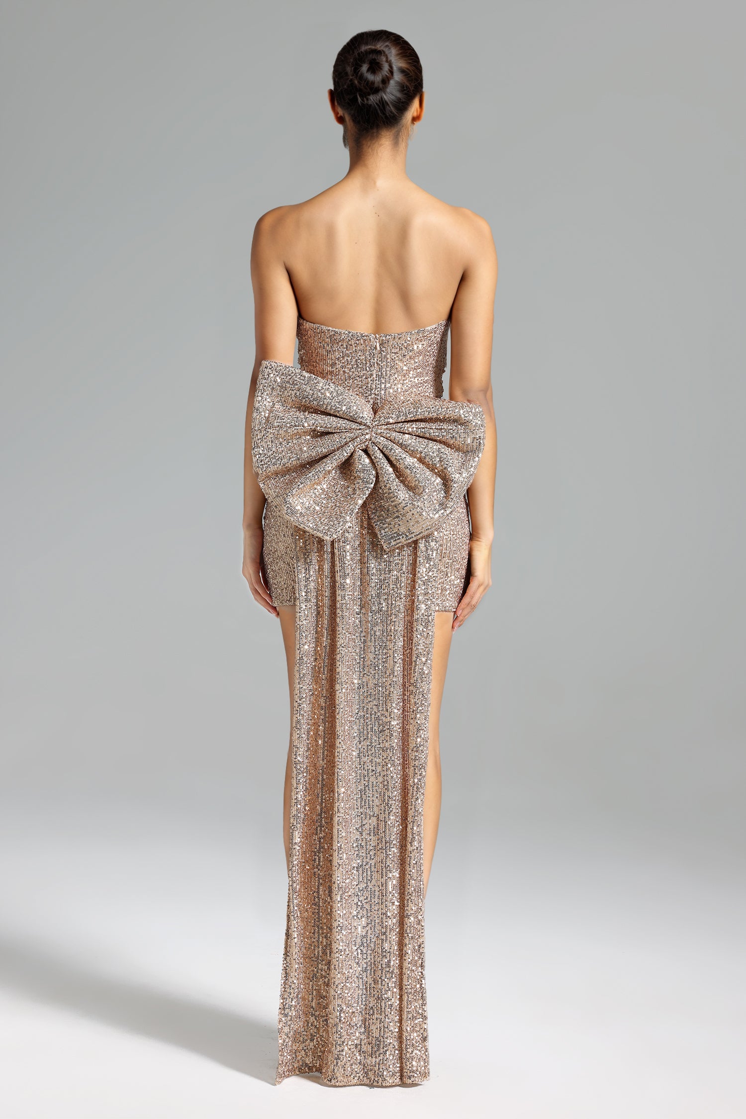 Cornelia Sequins Mini Dress - Gold