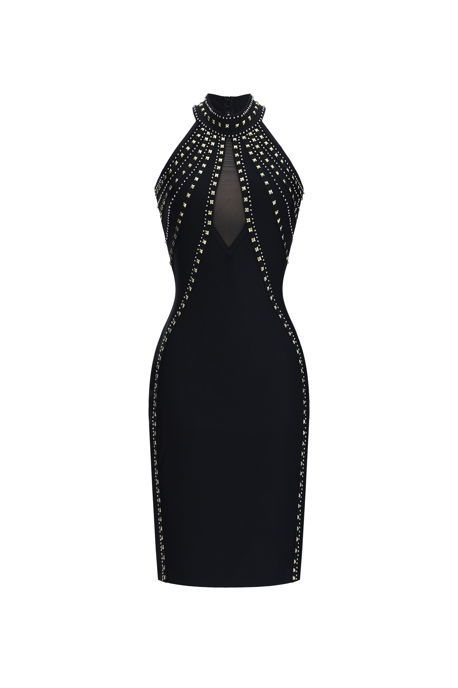 Donatella Rivet Midi Bandage Dress