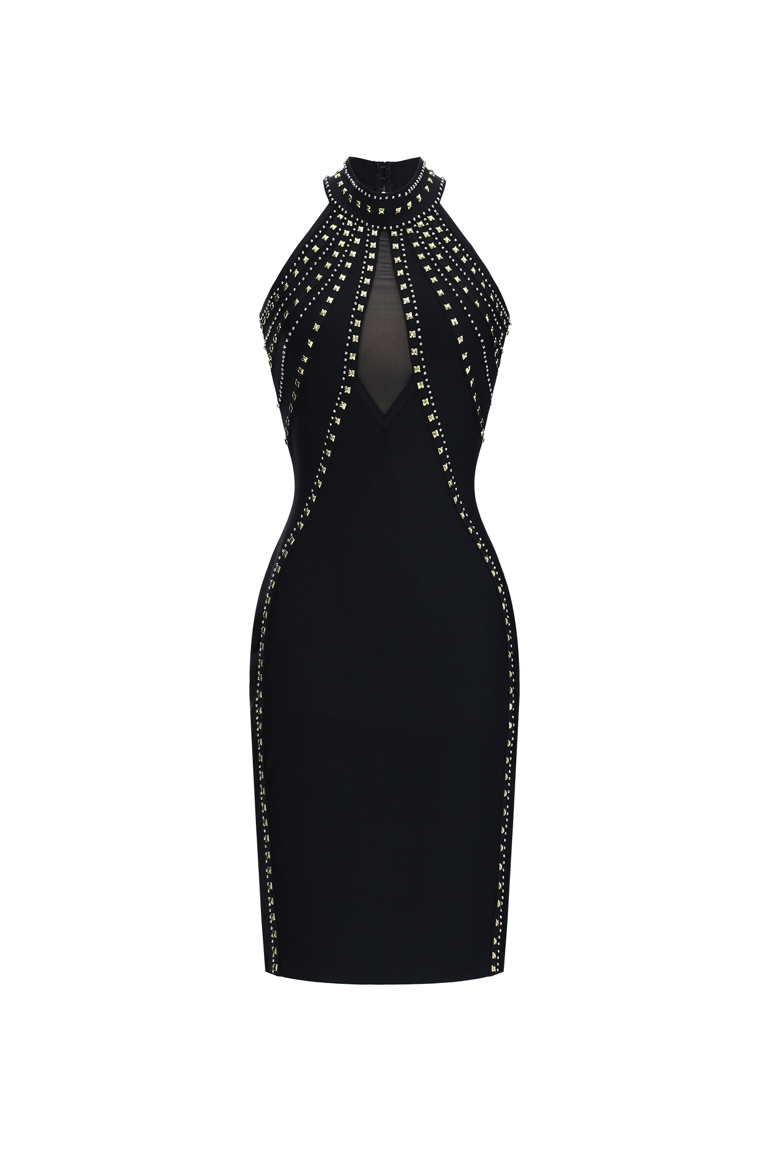 Donatella Rivet Midi Bandage Dress
