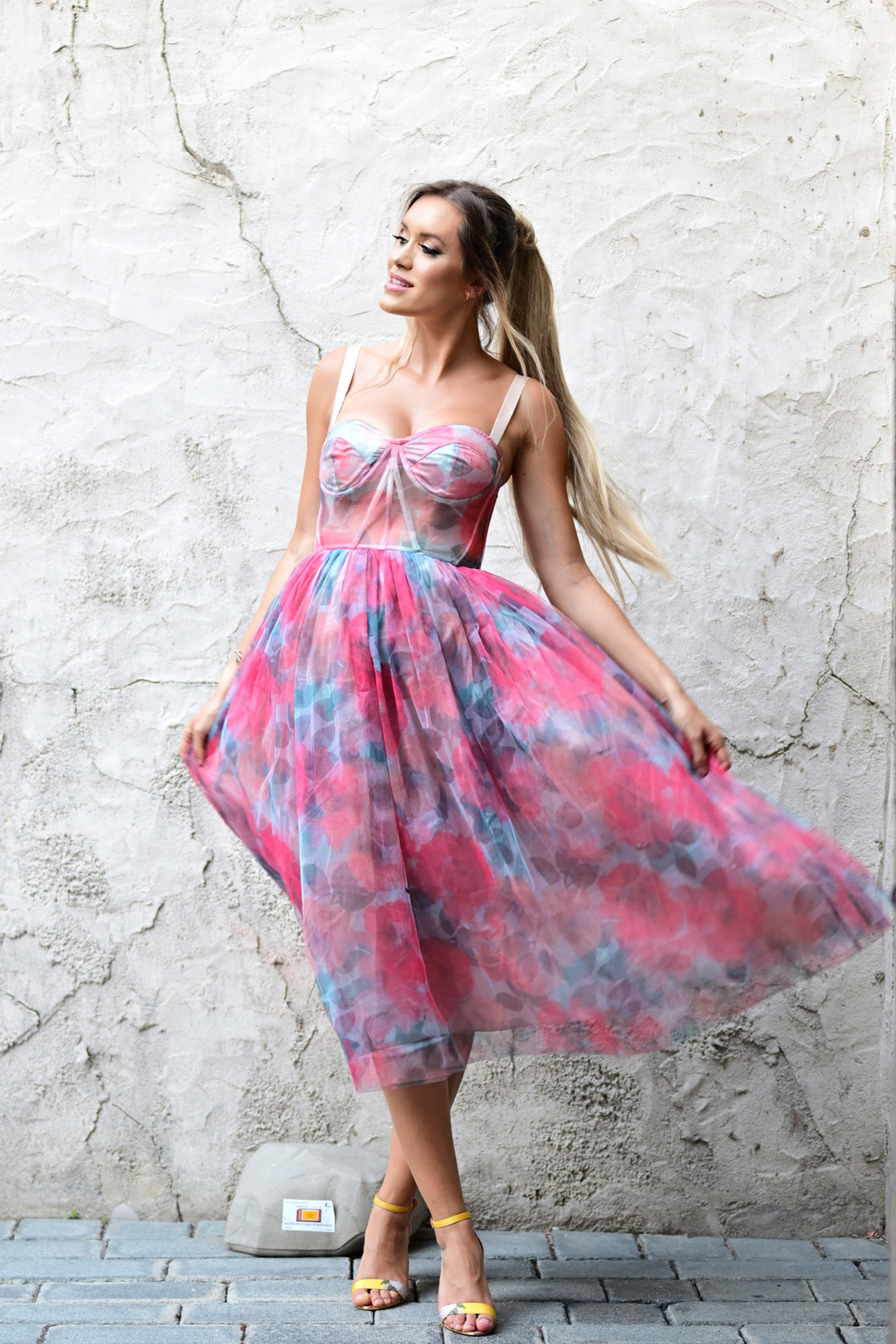 Sareza Floral Midi Dress