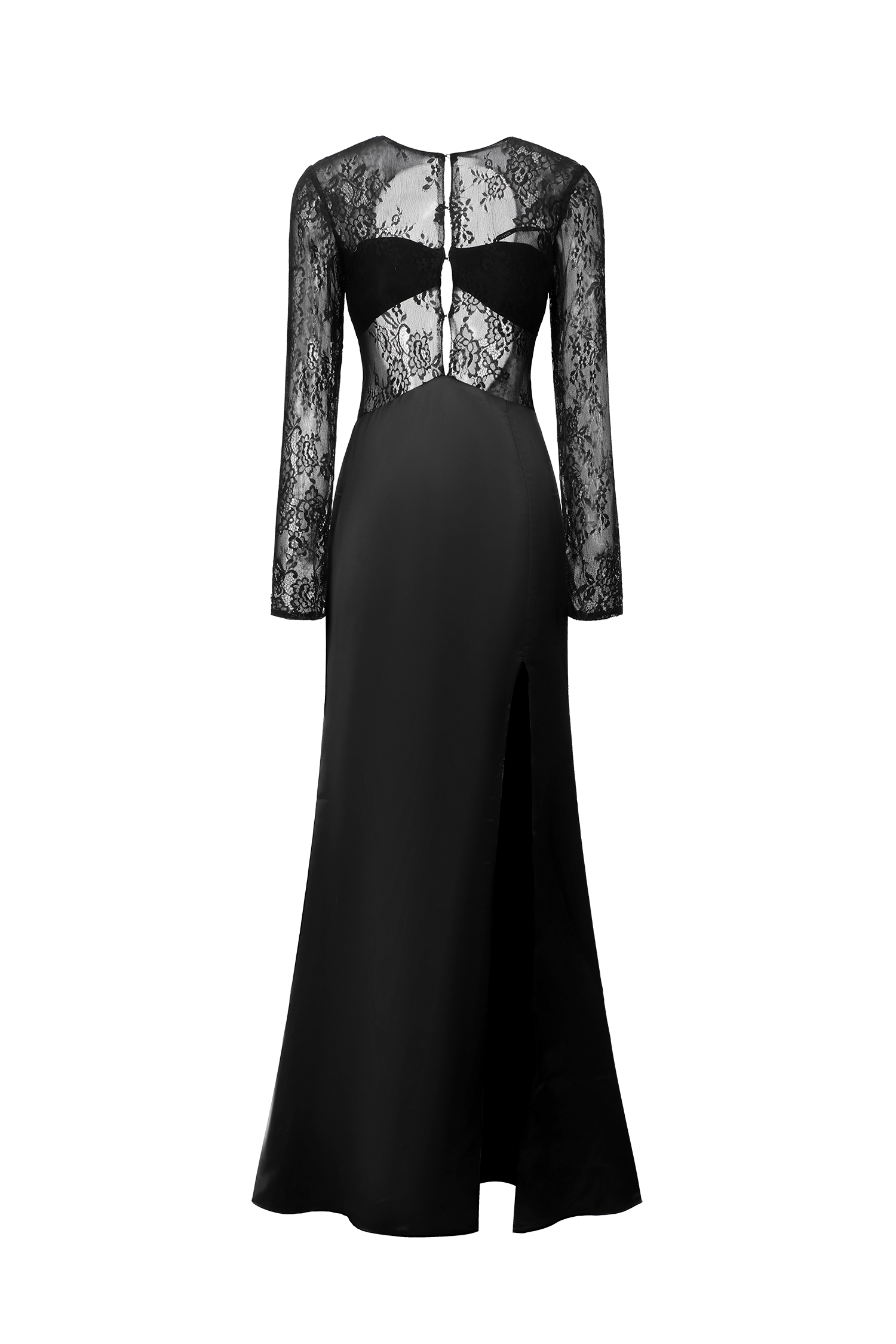 はな＊はな　0205 Valico High Slit Lace Maxi Dress – Bellabarnett