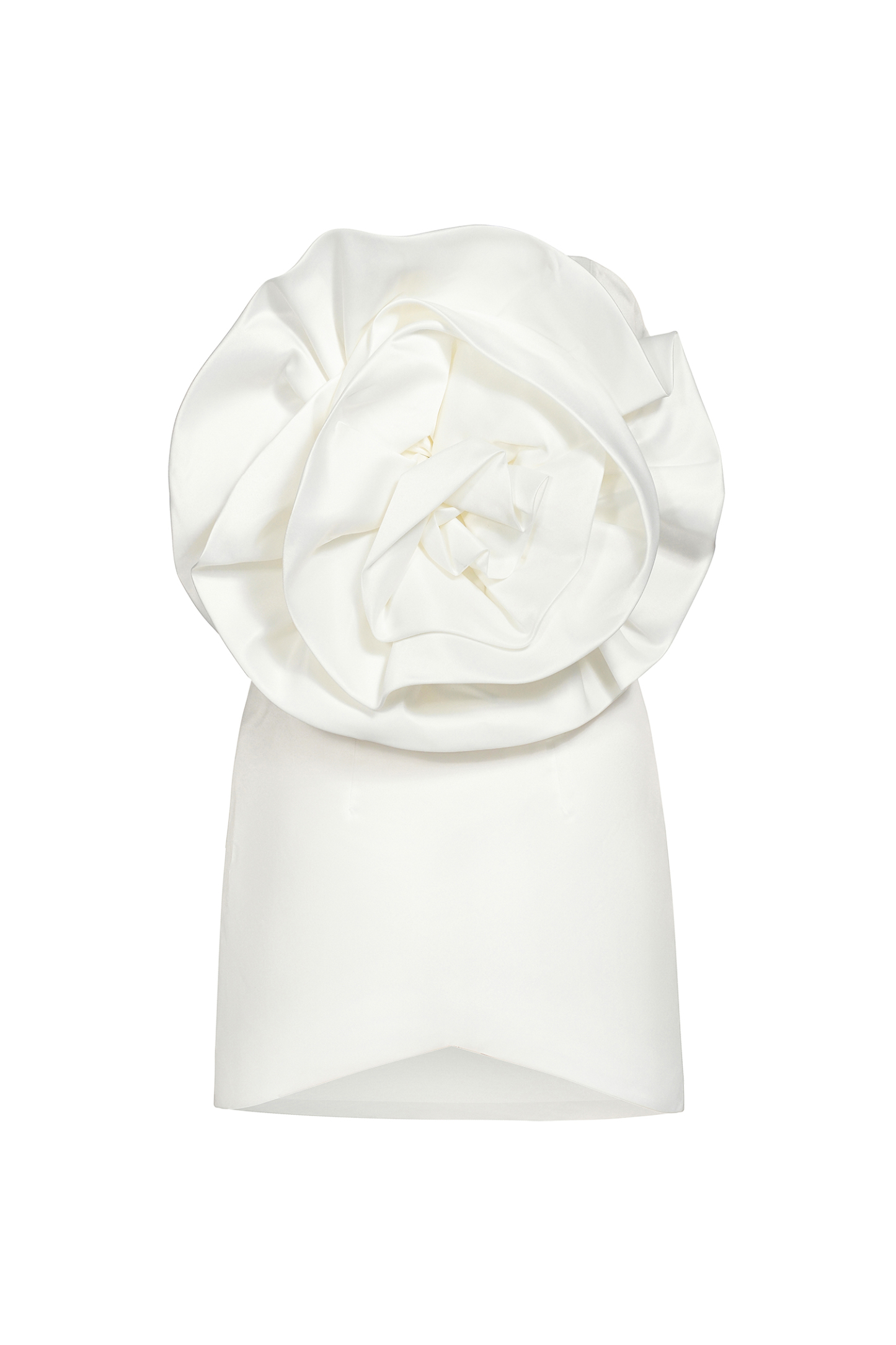 Tannen Flower Strapless Mini Dress