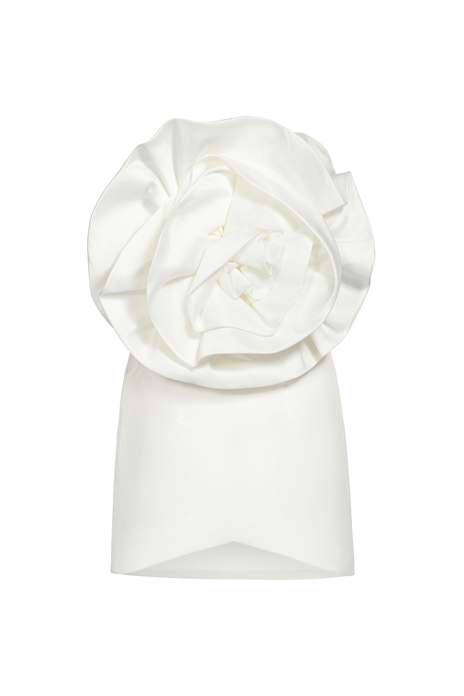 Tannen Flower Strapless Mini Dress