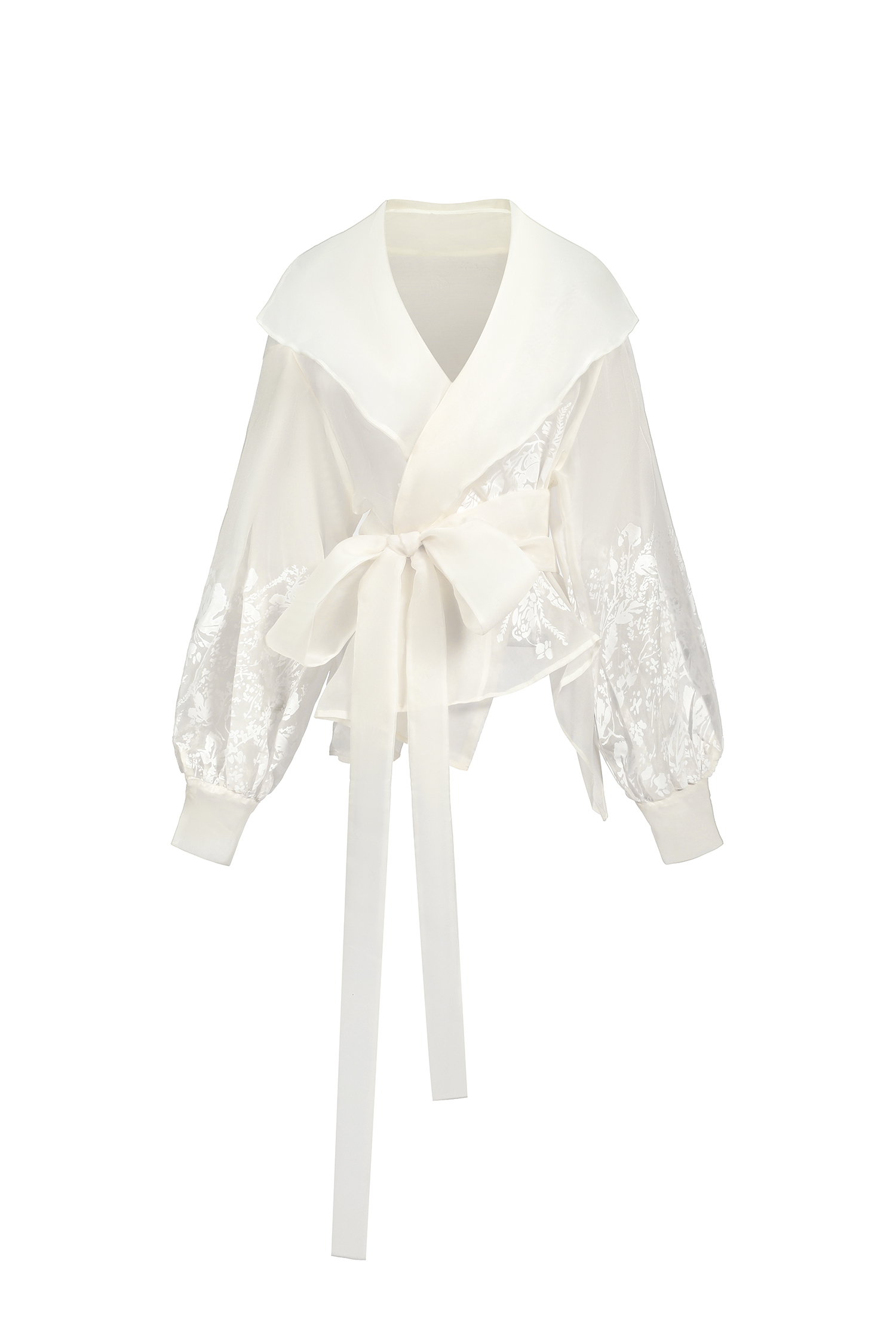 Roline Embroidery Jacket - White