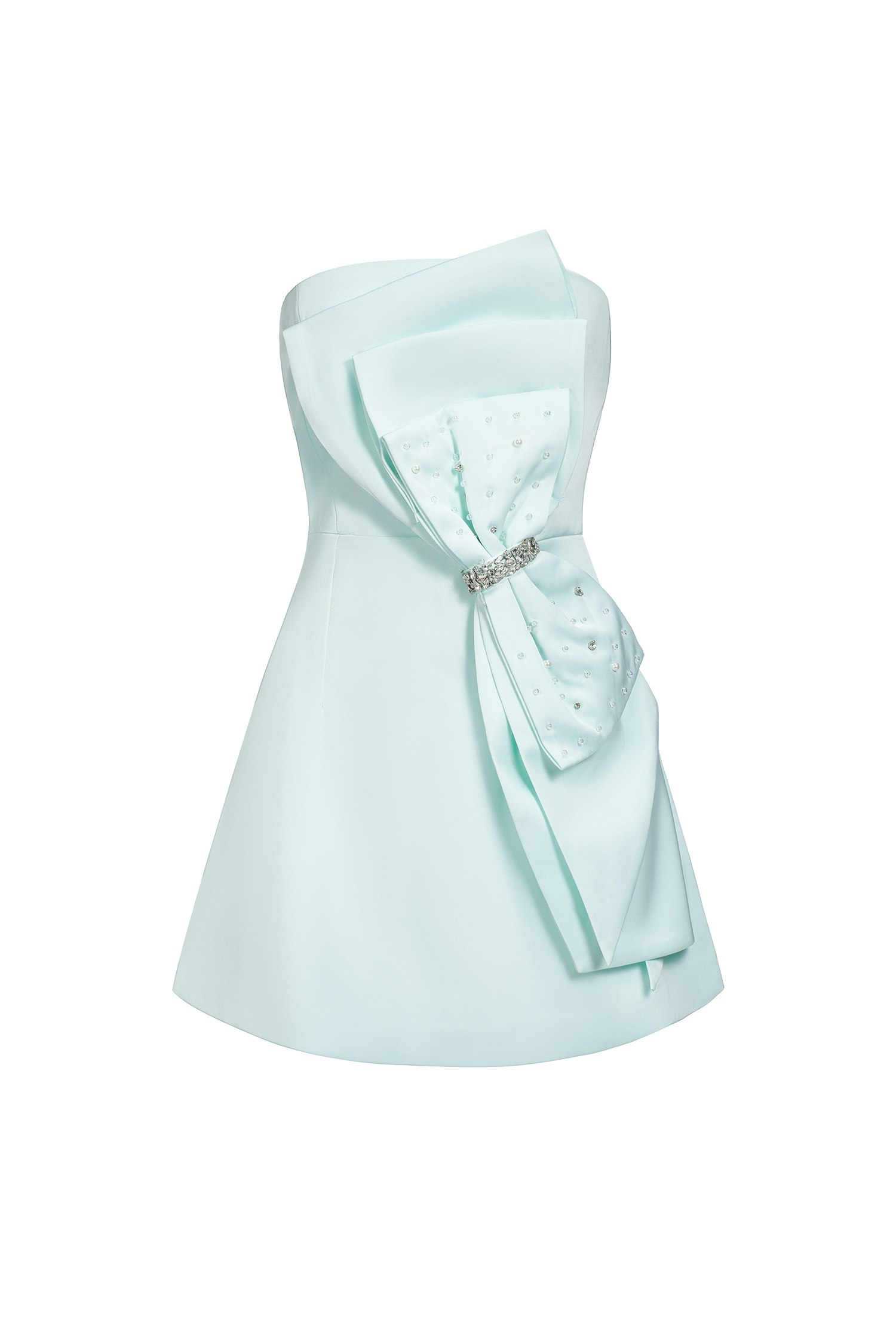 Filasy Diamante Bow Mini Dress