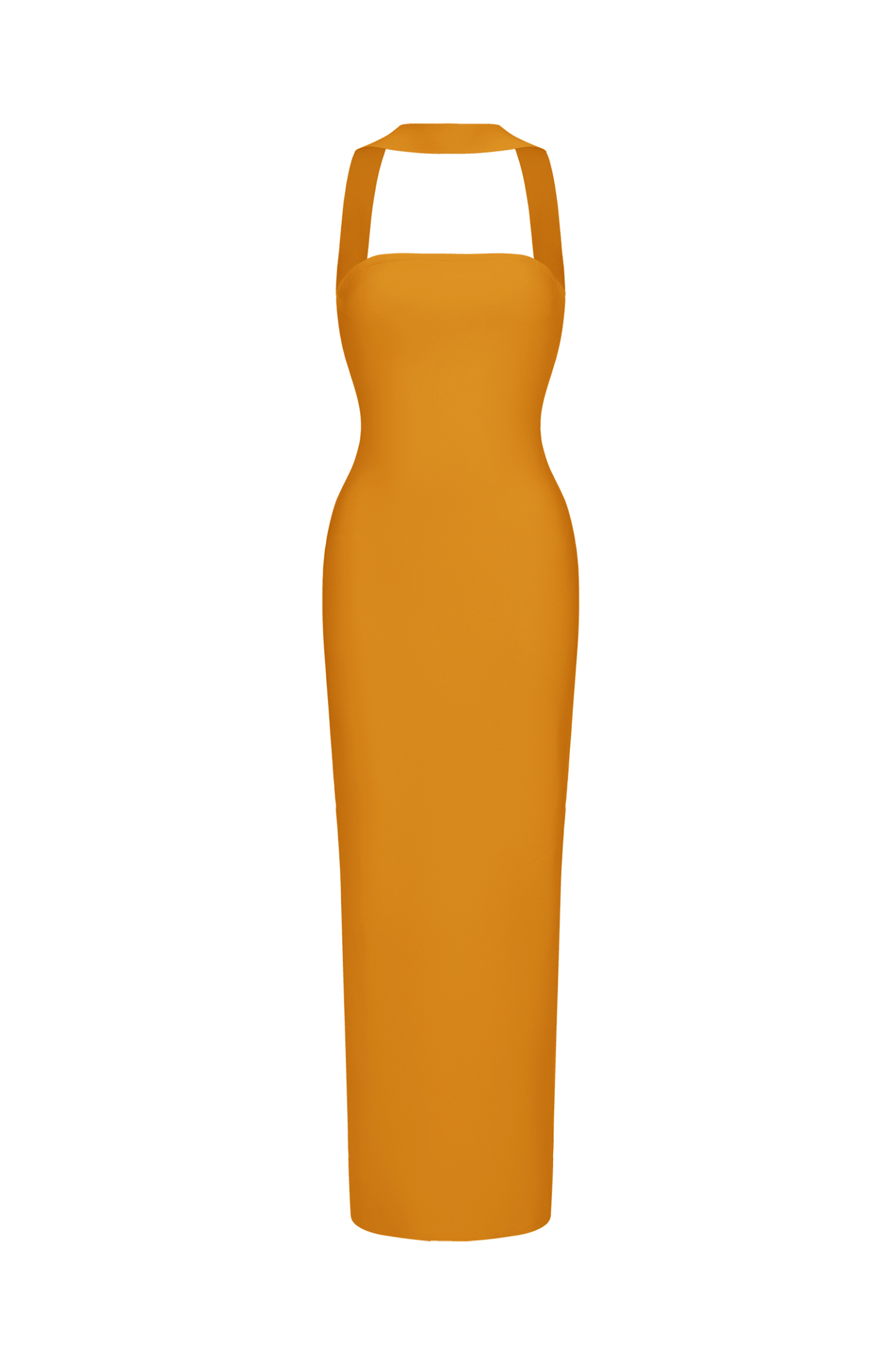 Rosee Sleeveless Bandage Yellow Maxi Dress