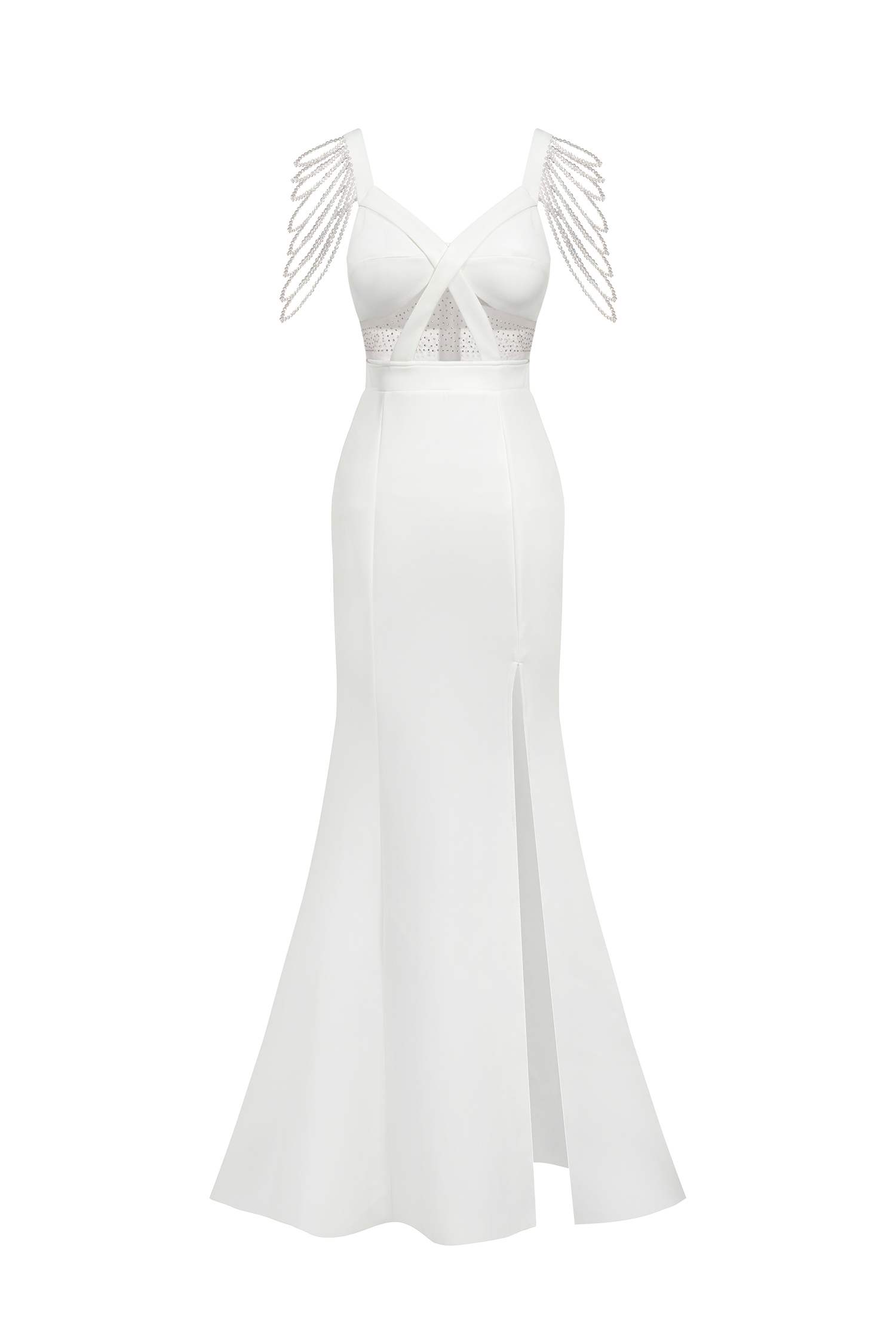 Easton Diamante Chain Cut Out Maxi Dress