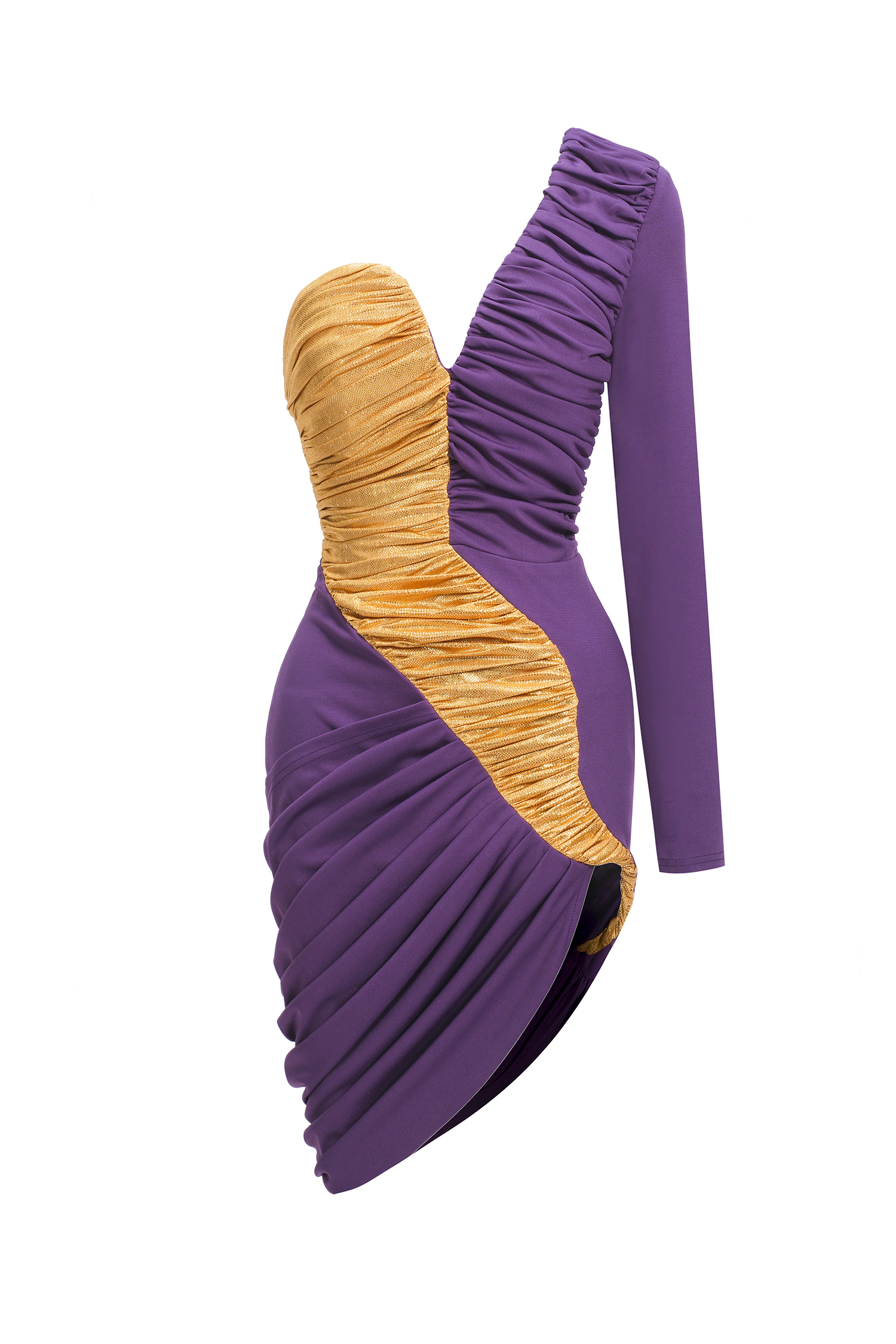 Devonne Patchwork Knitted Mini Dress