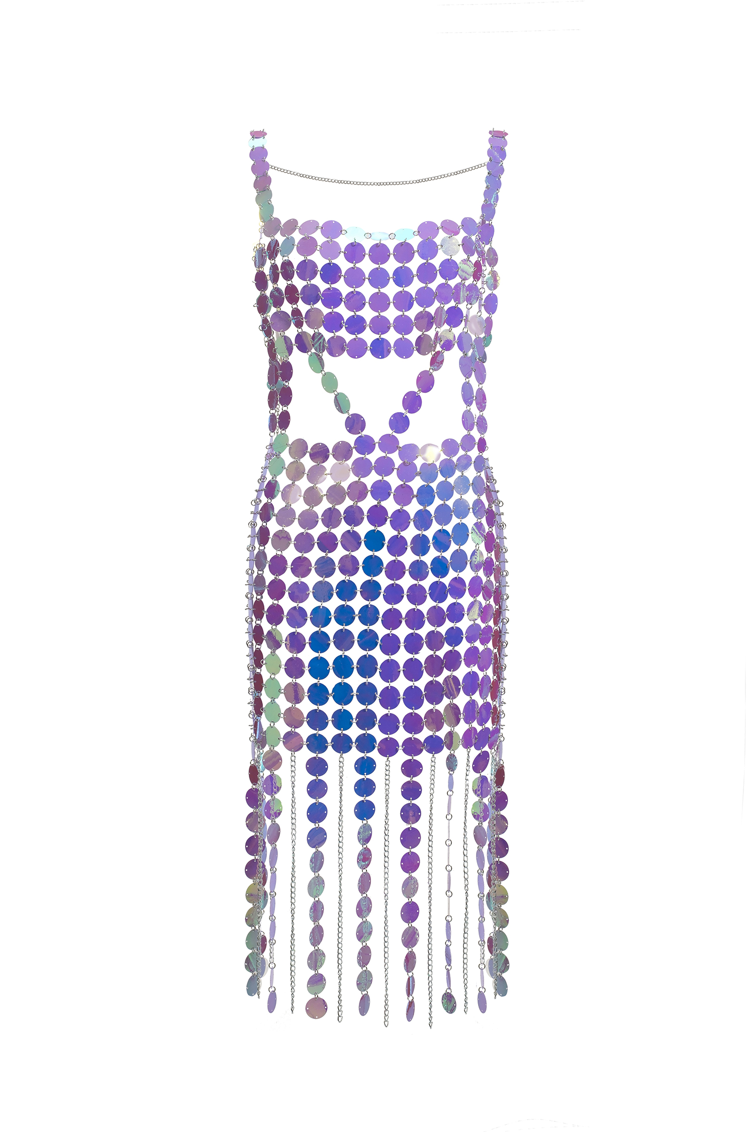 Rosella Metal Paillette Sling Dress