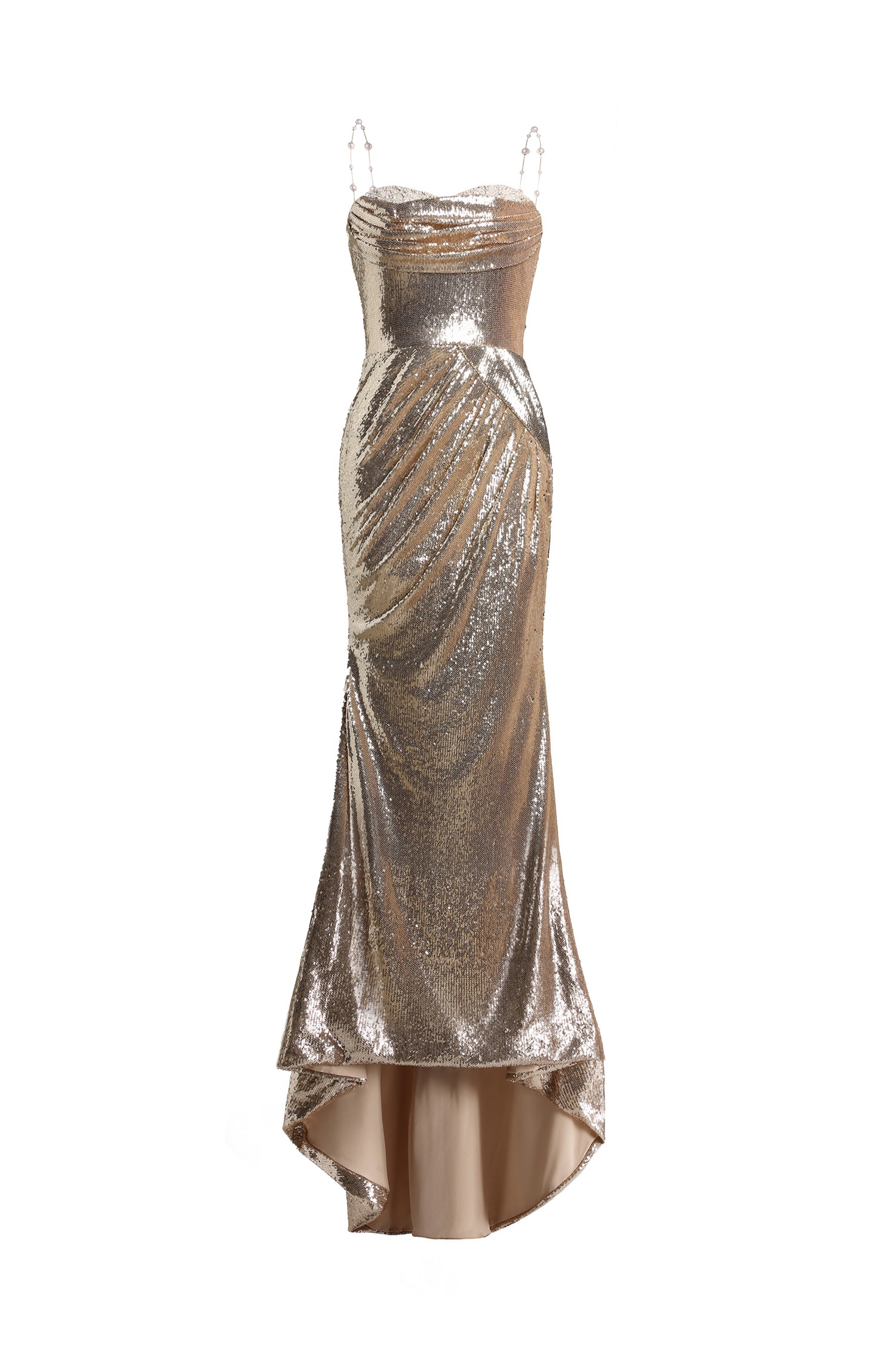 Gricely Strapless Sequin Maxi Dress