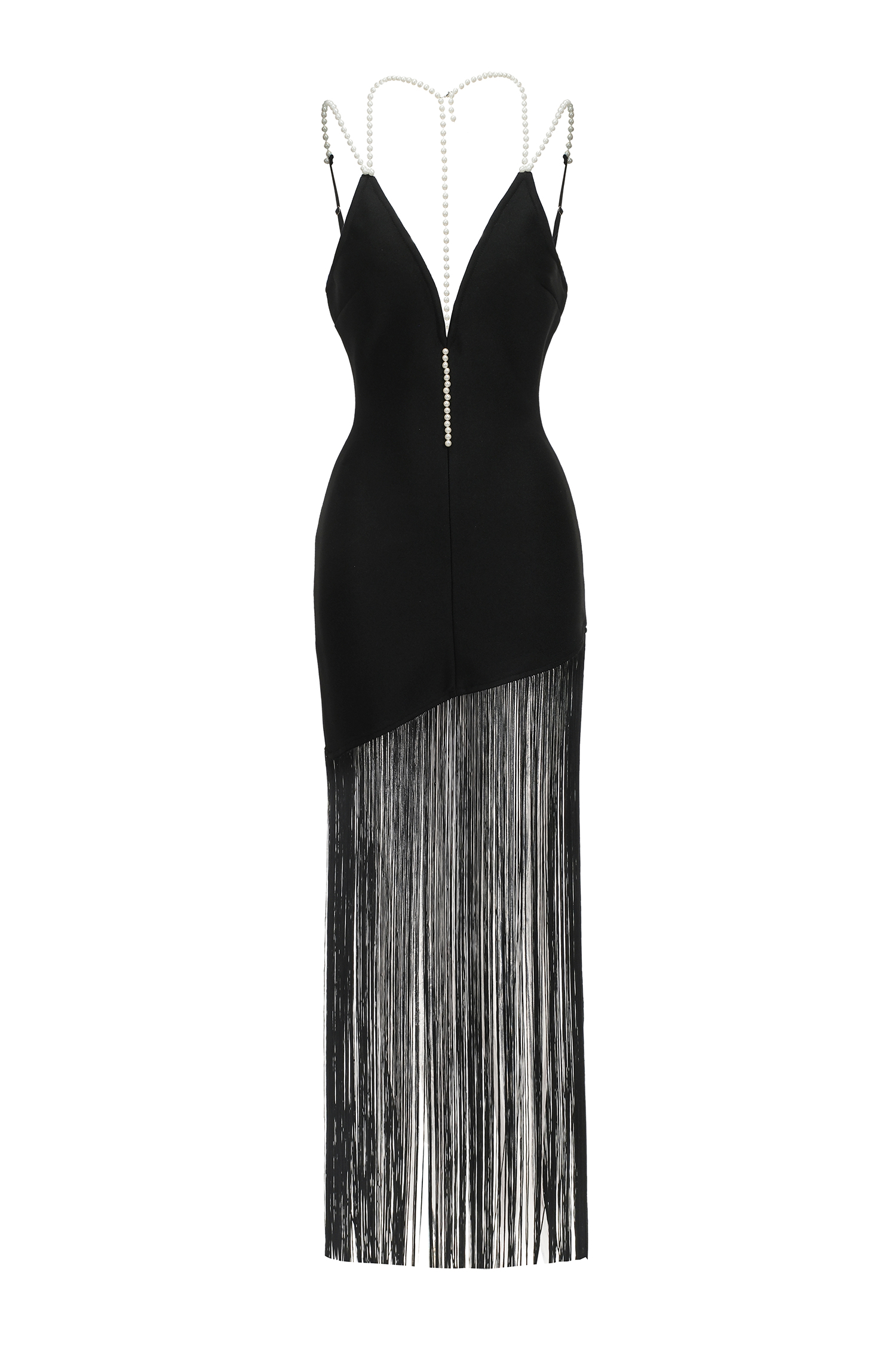 Vilane Fringe Bandage Mini Dress