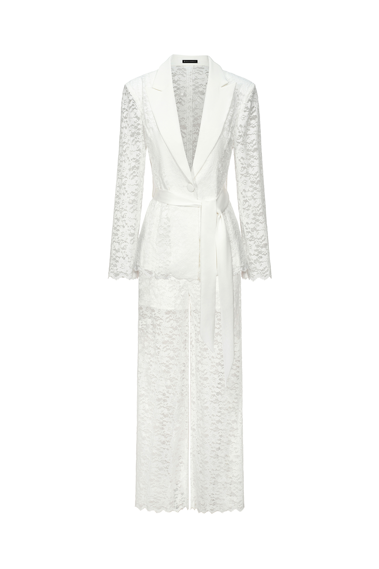 Kezia Deep-V Long Sleeves Lace Two-Piece Set