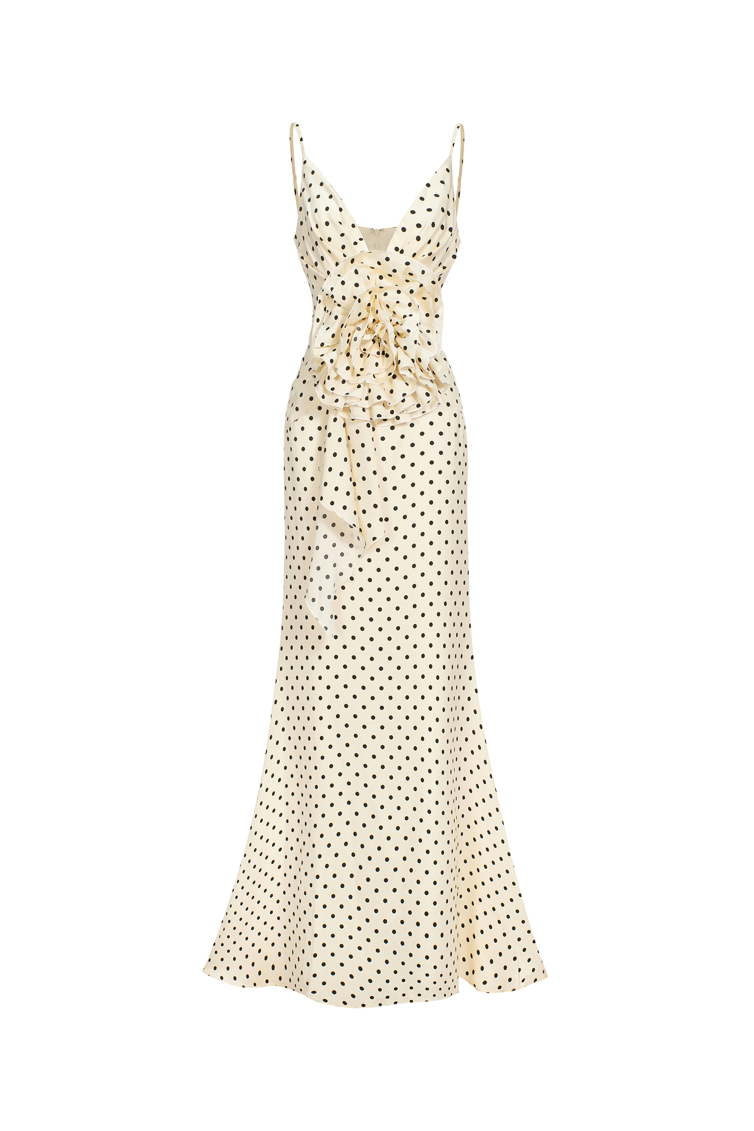 Samala Sleeveless V-neck Flowers Maxi Dress