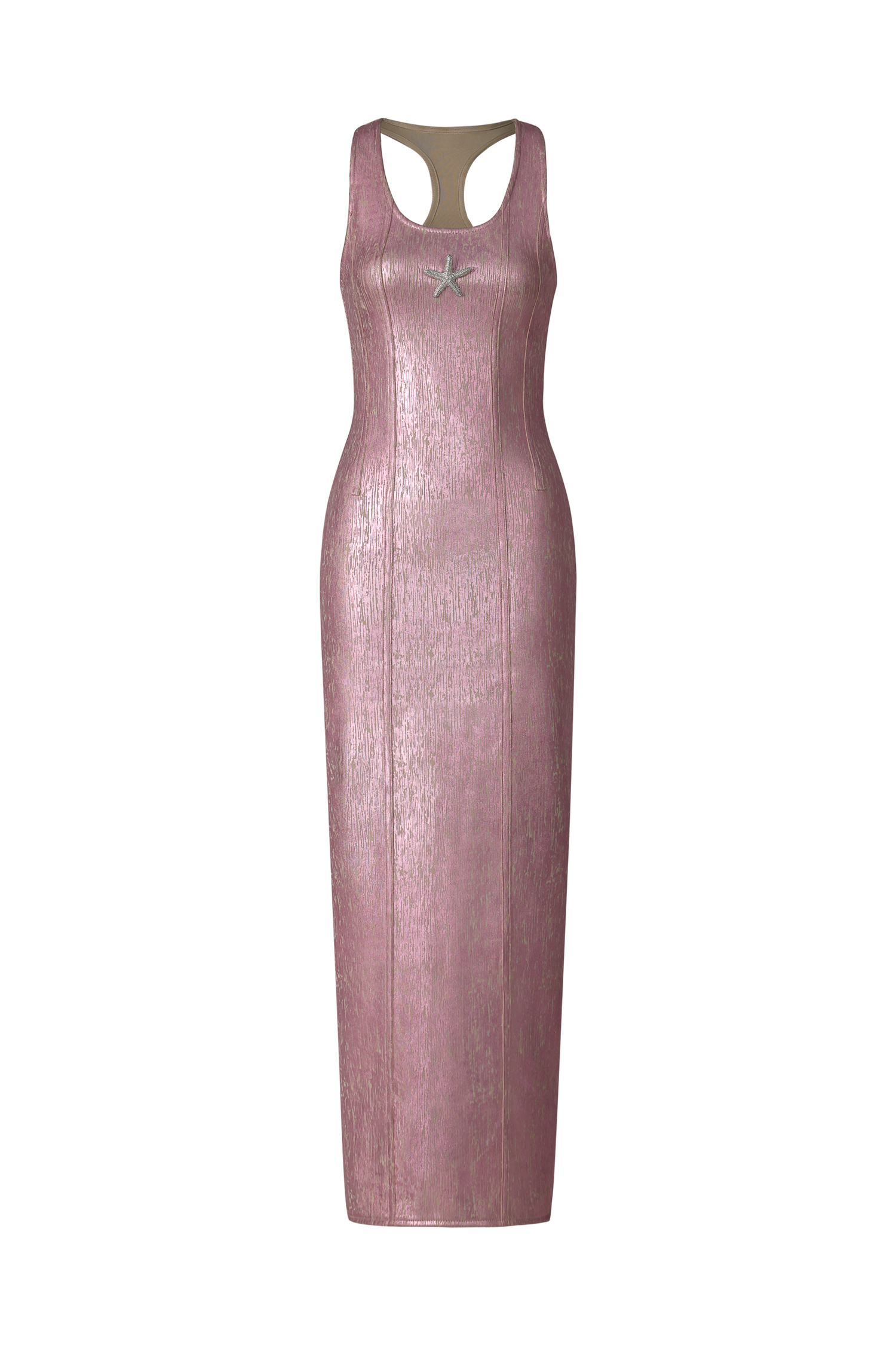 Verues Sleeveless Starfish Bandage Maxi Dress