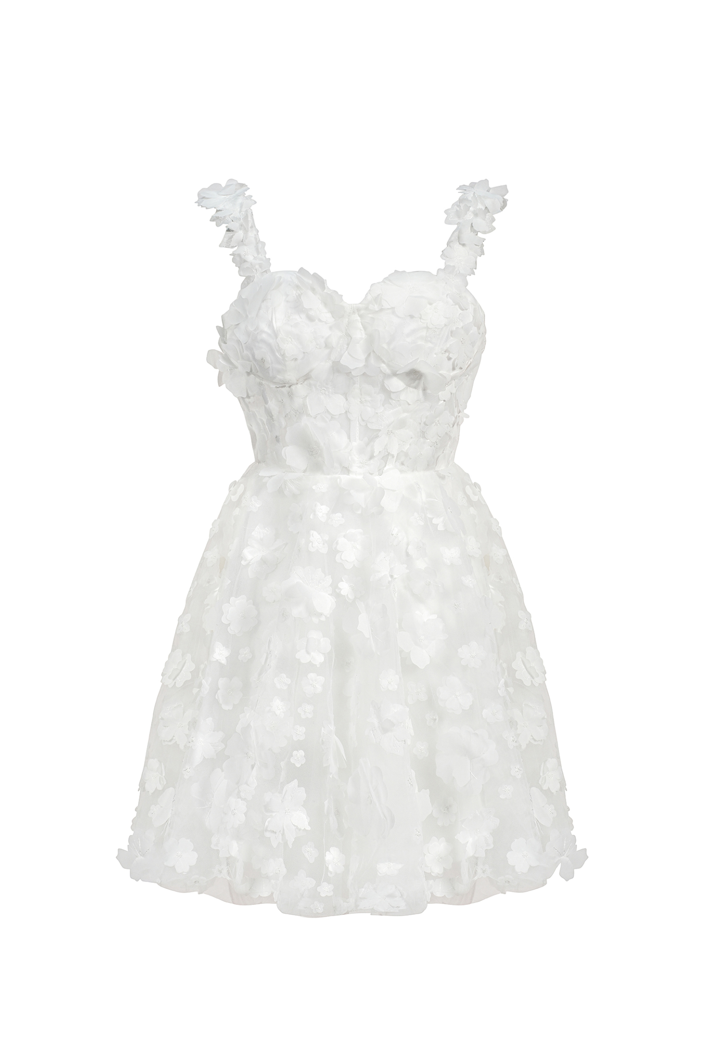 Lali Sleeveless Flowers Mini Dress