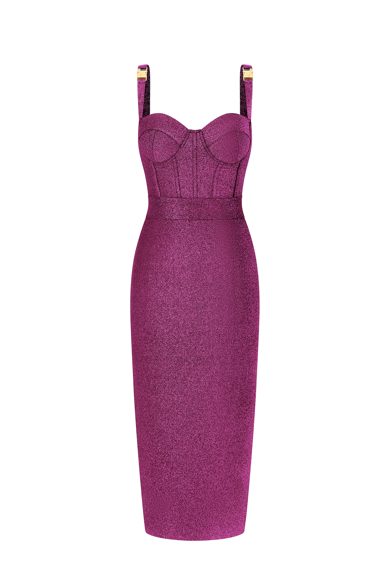 Ziriy Sleeveless V-Neck Bandage Purple Maxi Dress